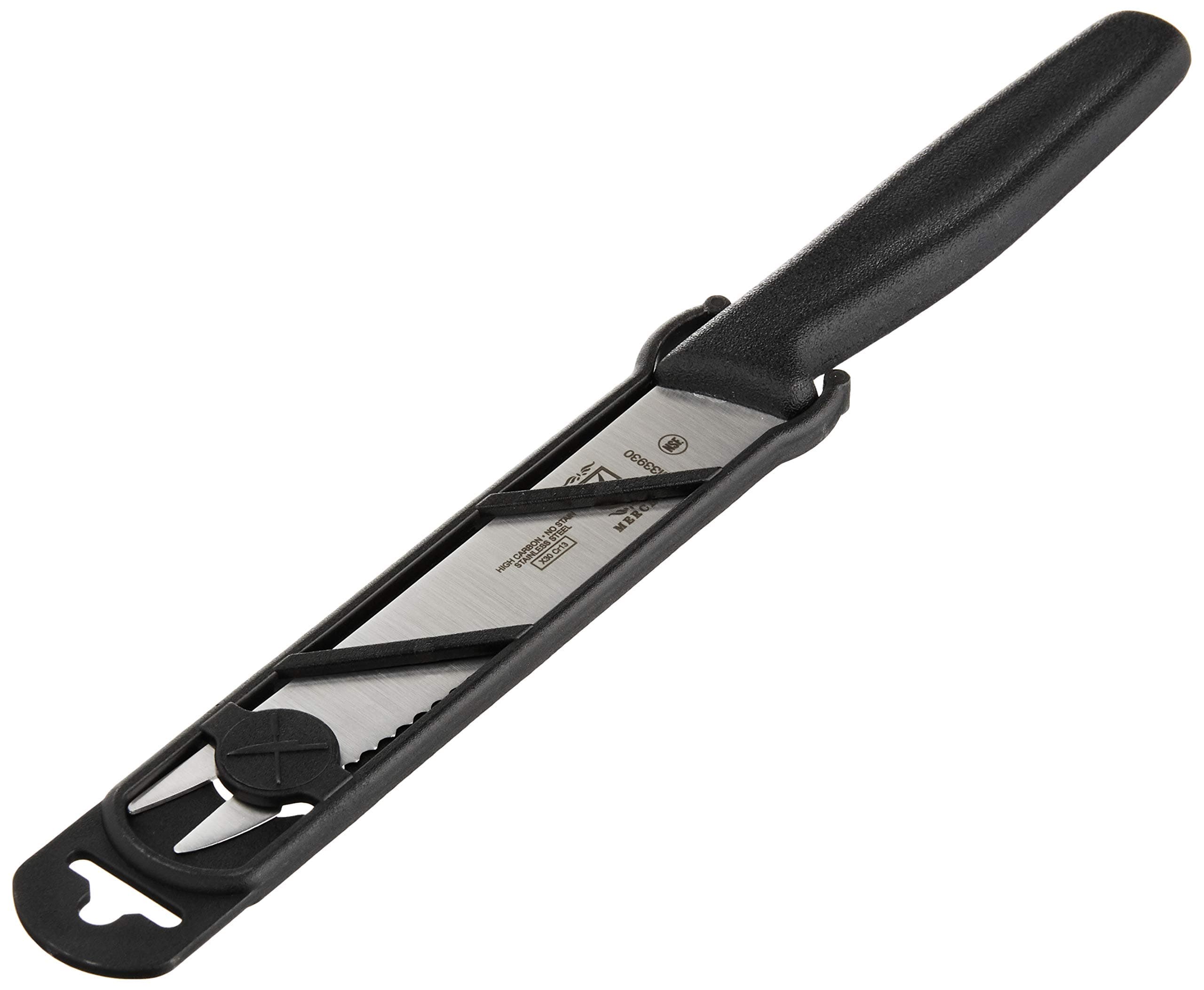 Bar Knife 2 Time End, Stainless Steel, Black, 22.1 x 1 x 2.5 cm