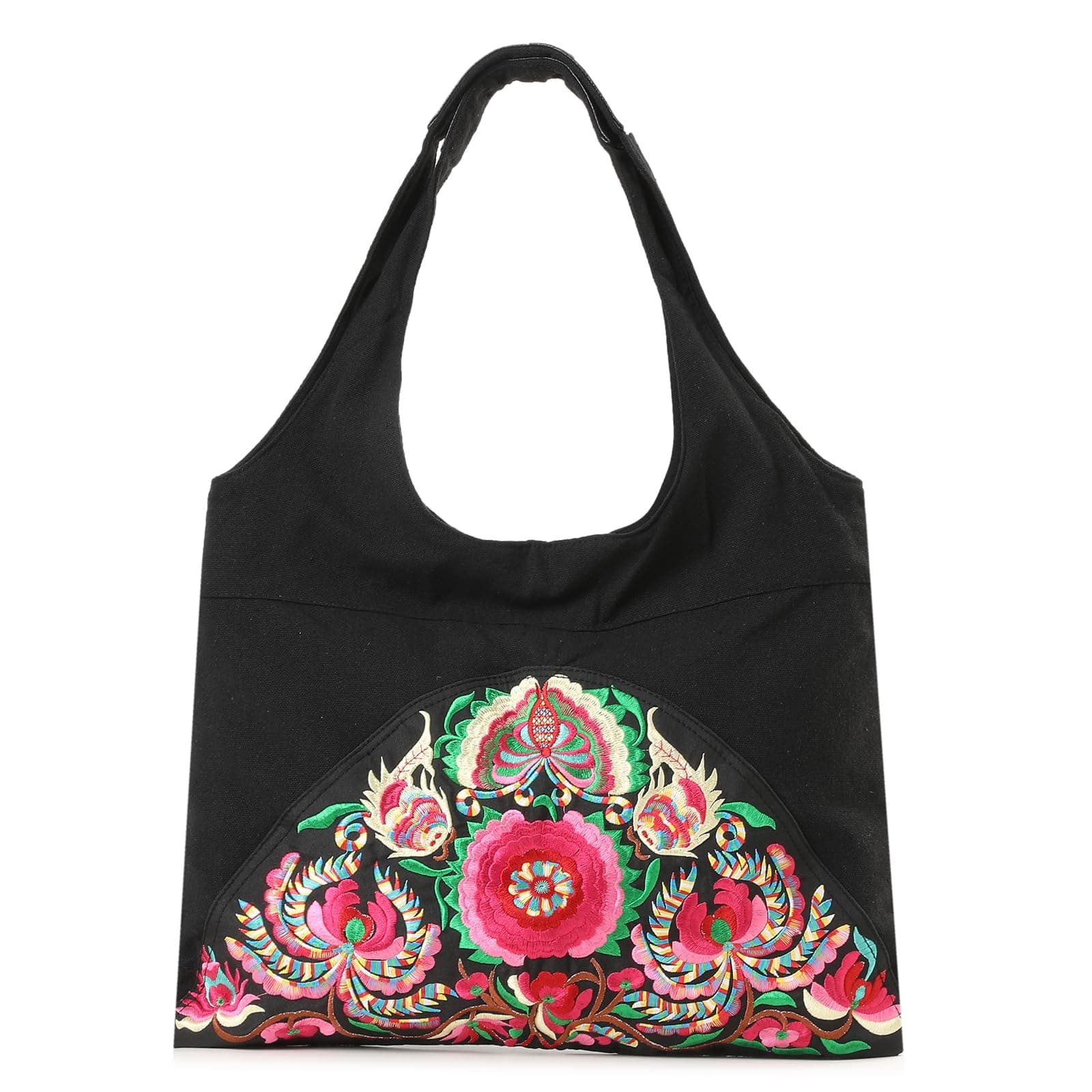 MAZEXYTote Handbags for Women Large Embroidered Canvas Shoulder Bag Daily Bag