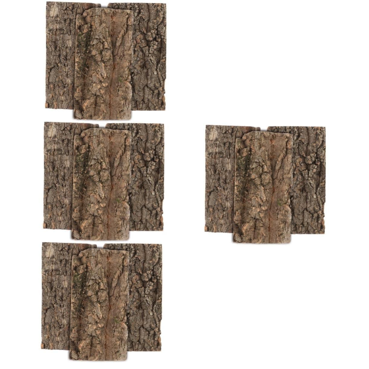 FRCOLOR 12 Pcs Fish Tank Landscaping Aquarium Supply Reptile Habitat Climbing Mat Cork Log for Hamsters Fish Tank Decorations Aquarium Decor Terrarium Natural Cork Bark Glass Climbing Wall