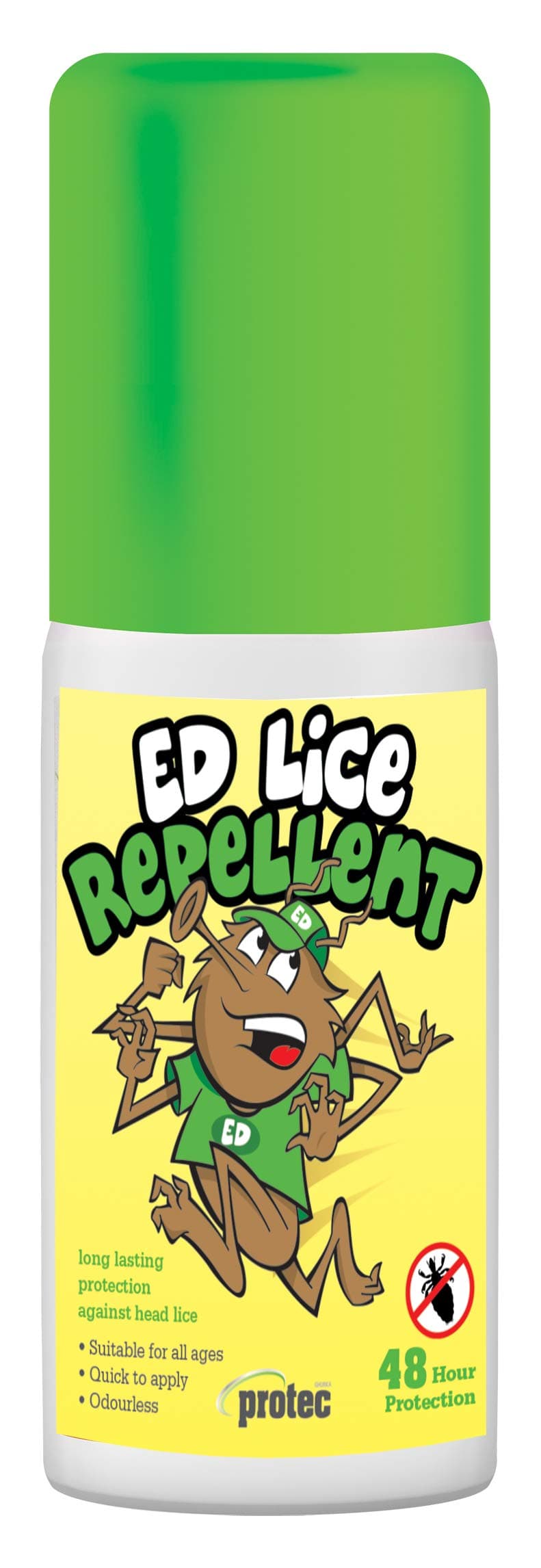 Protec Ed Lice Repellent. DEET Free, Safe and Effective Spray Repellent by Gurkha Protec, UK