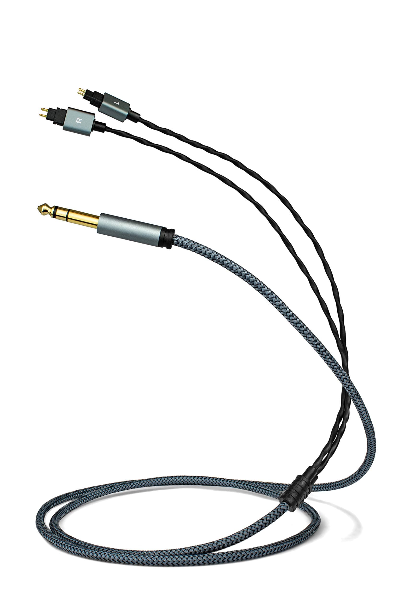 Asona Replacement Headphone Cable Compatible with Sennheiser HD600, HD650, HD6XX 2 Pin to 6.3mm (1/4 Inch) Adapter, 1.5 Meters (5 Foot)