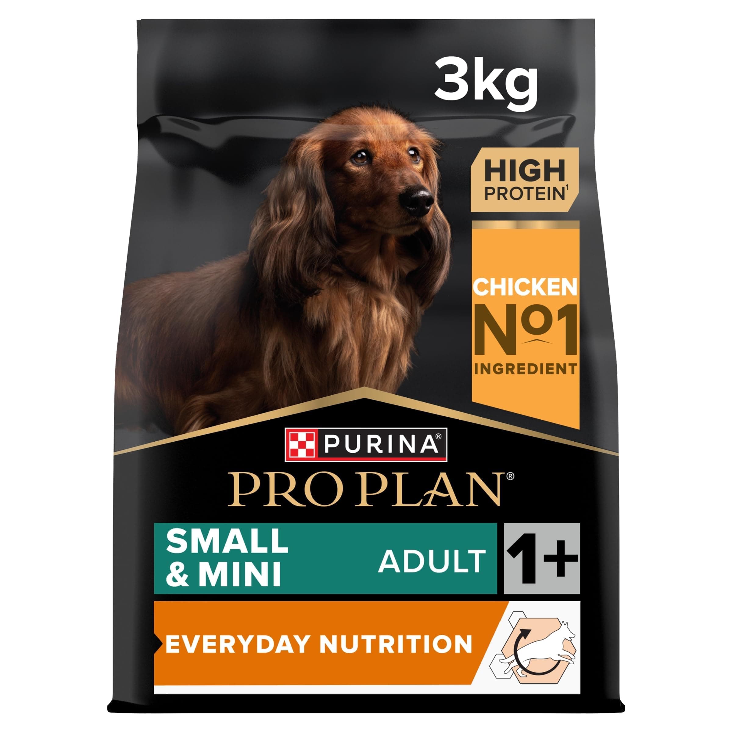 Small & Mini Adult 1+ Everyday Nutrition Chicken Dry Dog Food 3kg