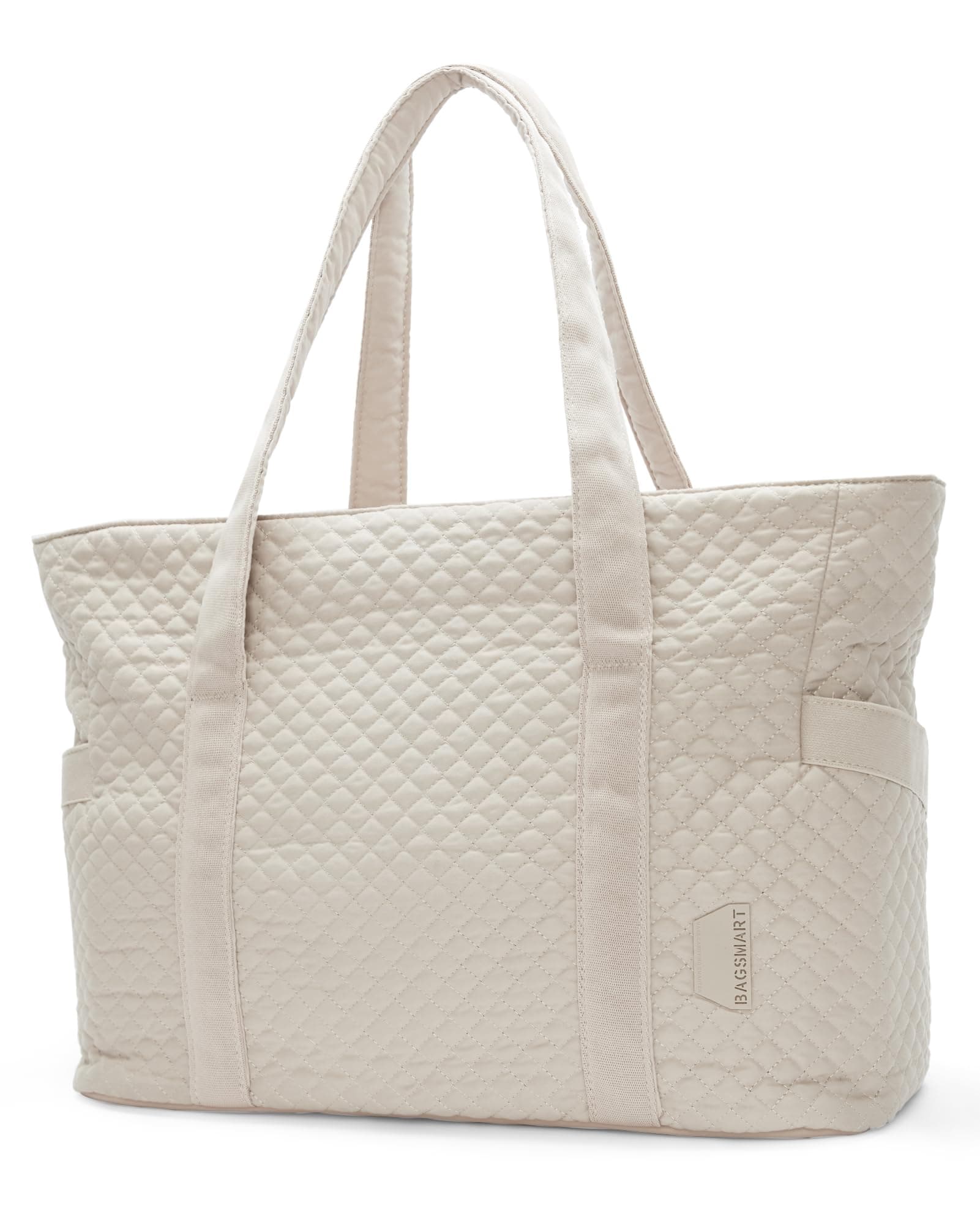 Crush Tote Bag for Women, 20L Puffer Work Tote with Zipper, Travel Essentials Quilted Nurse Hospital Bag