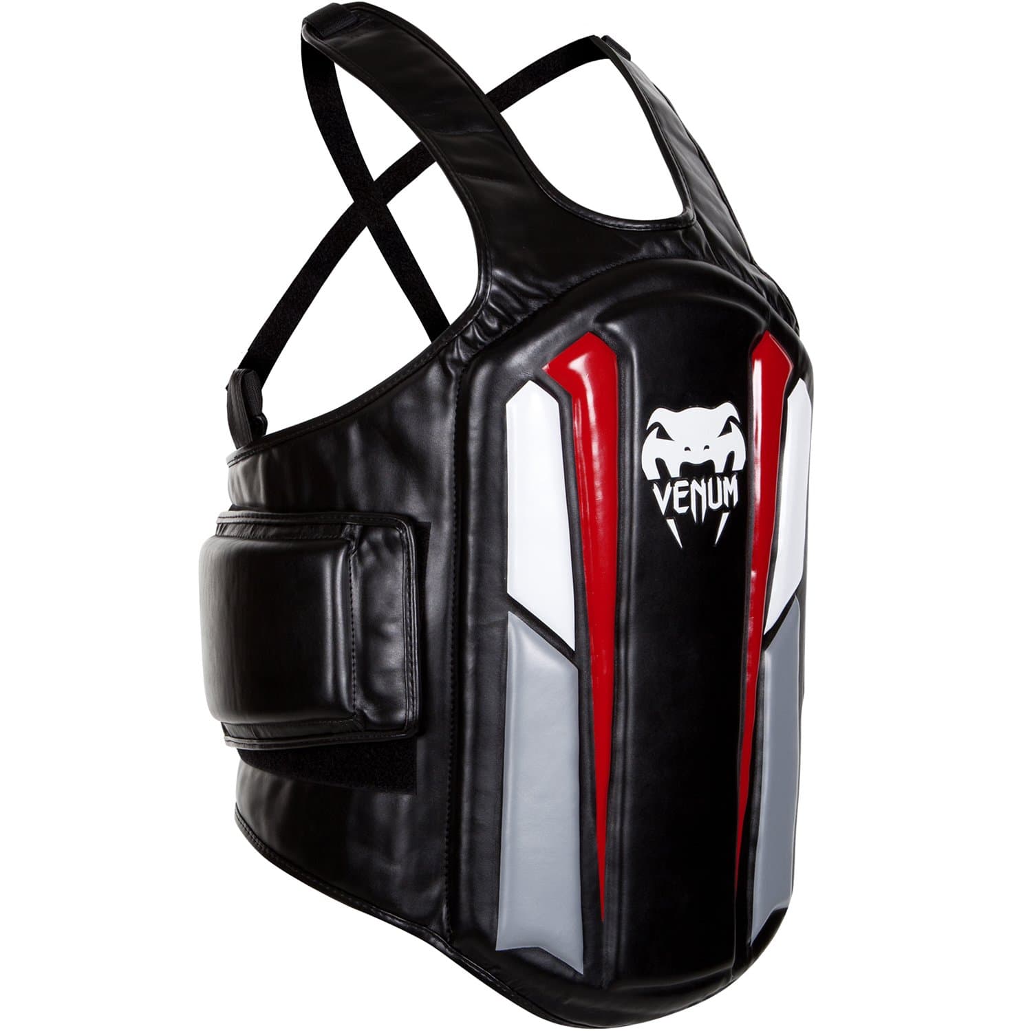 Venum "Elite Body Protector, Black/Ice/Red