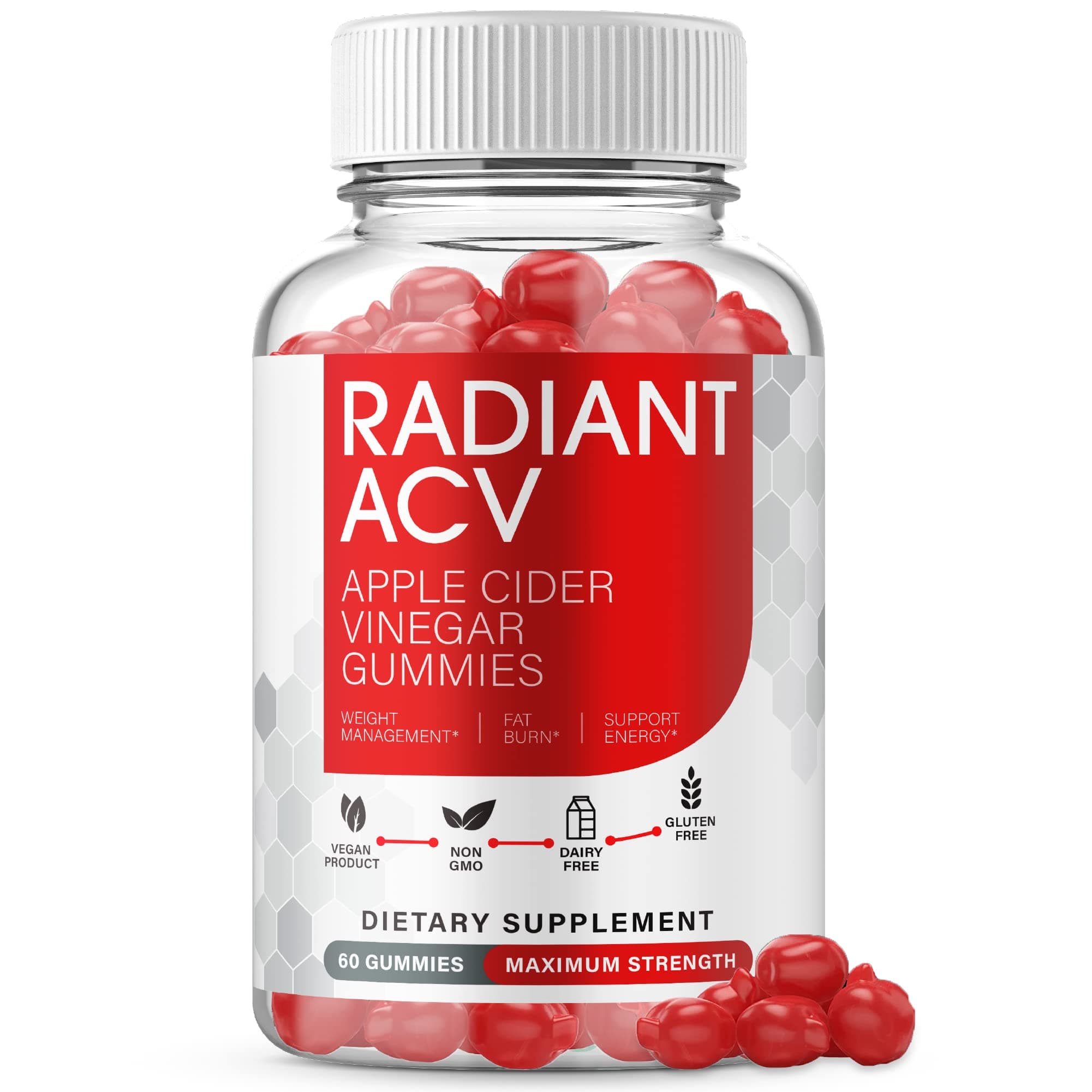 Radiant ACV Gummies Radiant Keto ACV Gummies Vegan, Non GMO, Radiant Keto ACV Gummy s (60 Gummies)