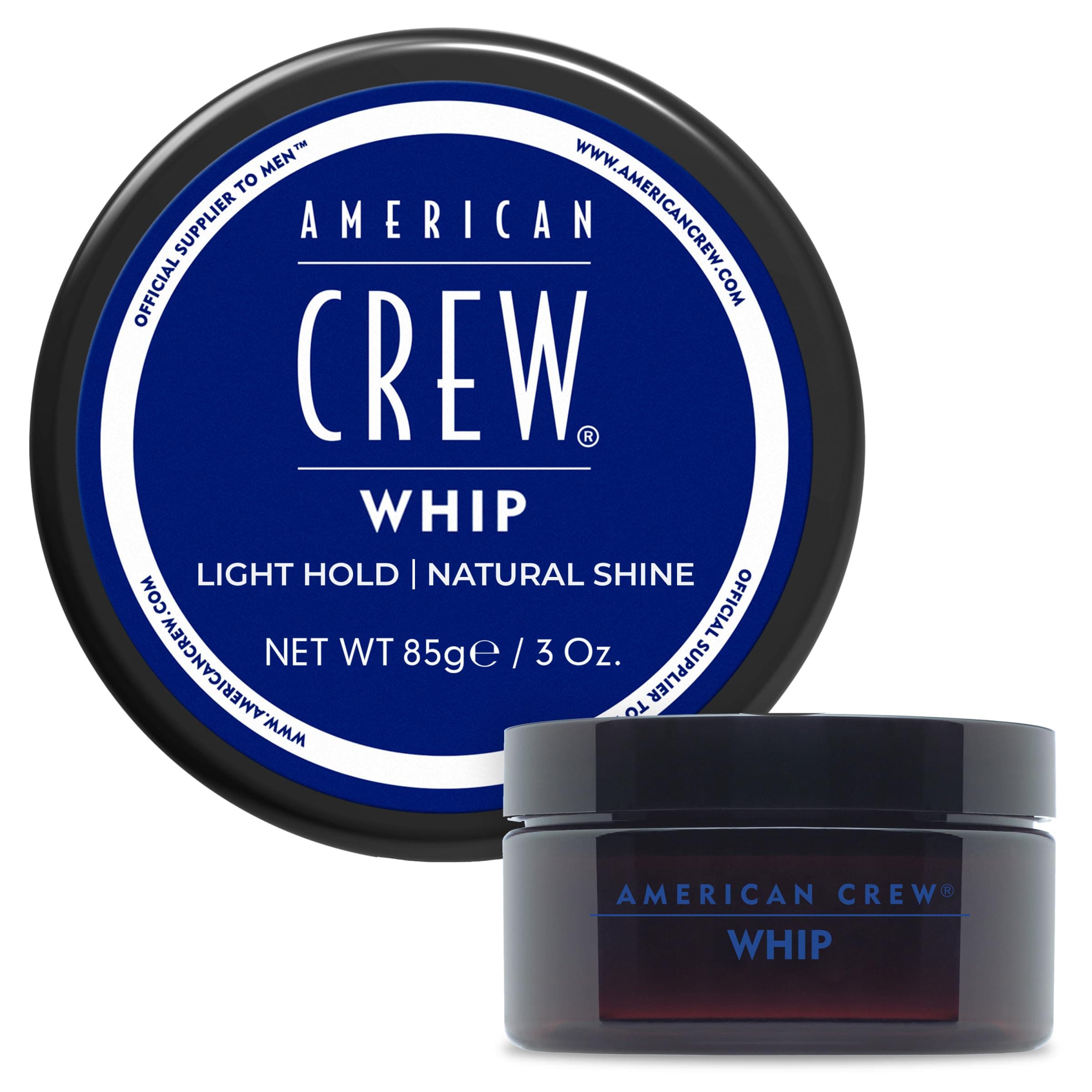 Men's Whip Styling Cream, Like Hair Gel with Light Hold & Natural Shine, 3 oz