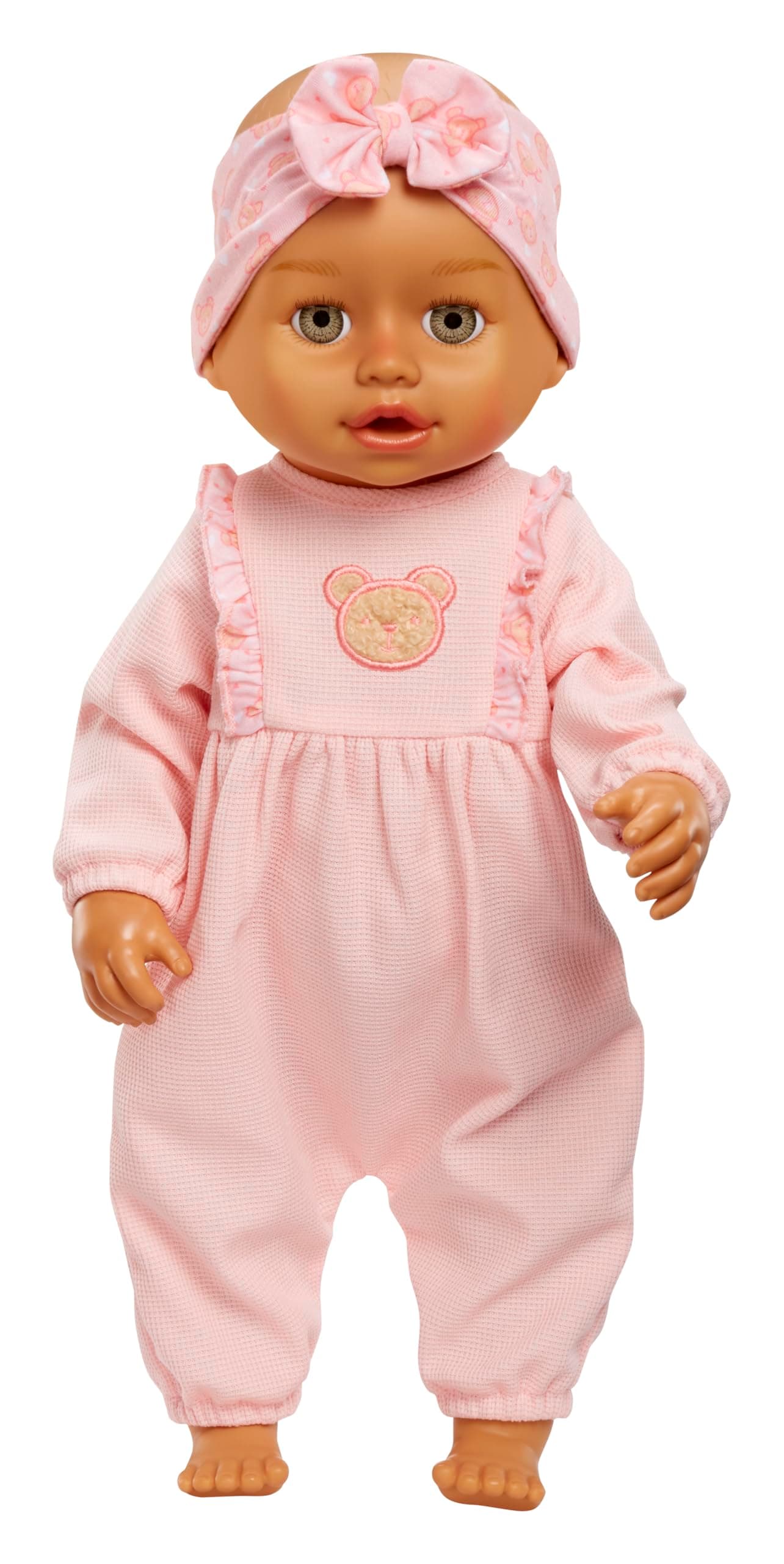 Learn to Walk Baby Doll Olivia - Gray-Green Eyes: Realistic Features for Kids Ages 3+, Walks, Crawls, Sits & Kicks, Eyes Open & Close, Multiple Sound Effects