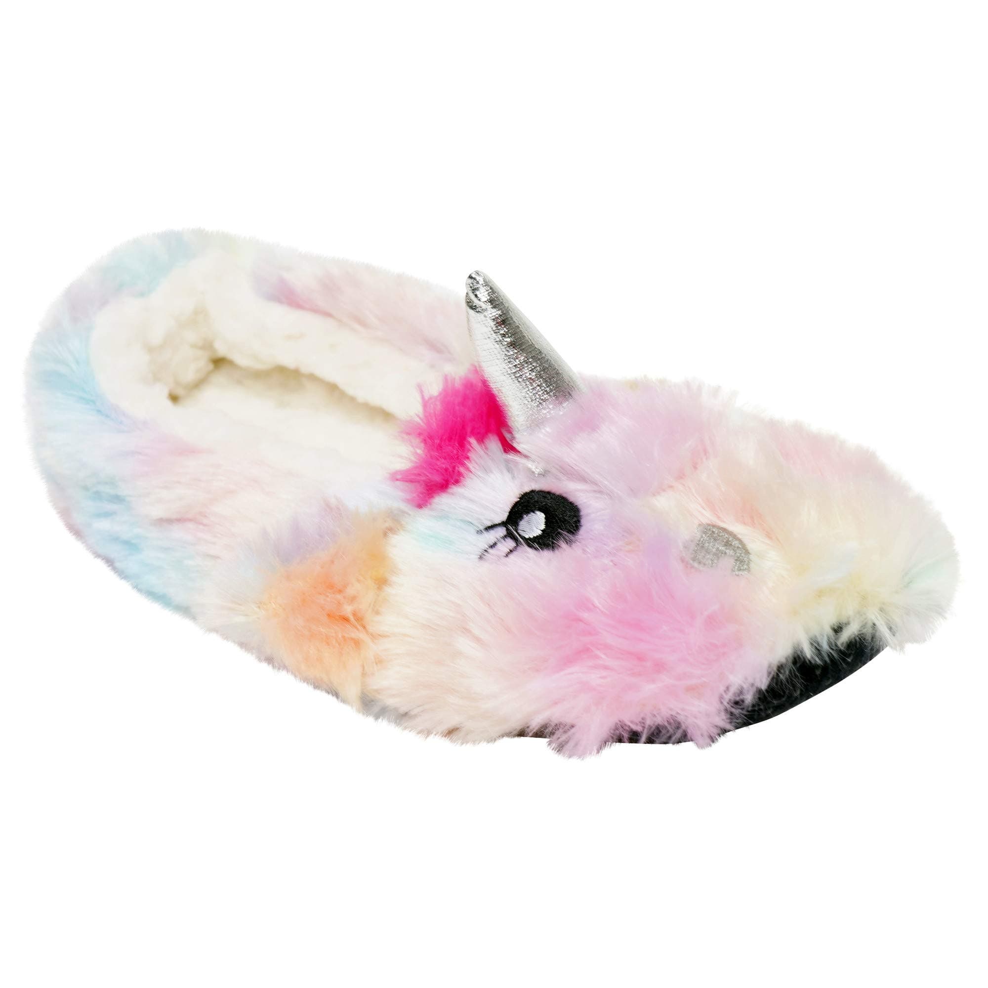 Girls/Ladies Novelty Soft 3D Rainbow Unicorn Plush Slippers Sizes 9-2 Kids / 3-8 Ladies Mini Me Mother Daughter Matching Gift