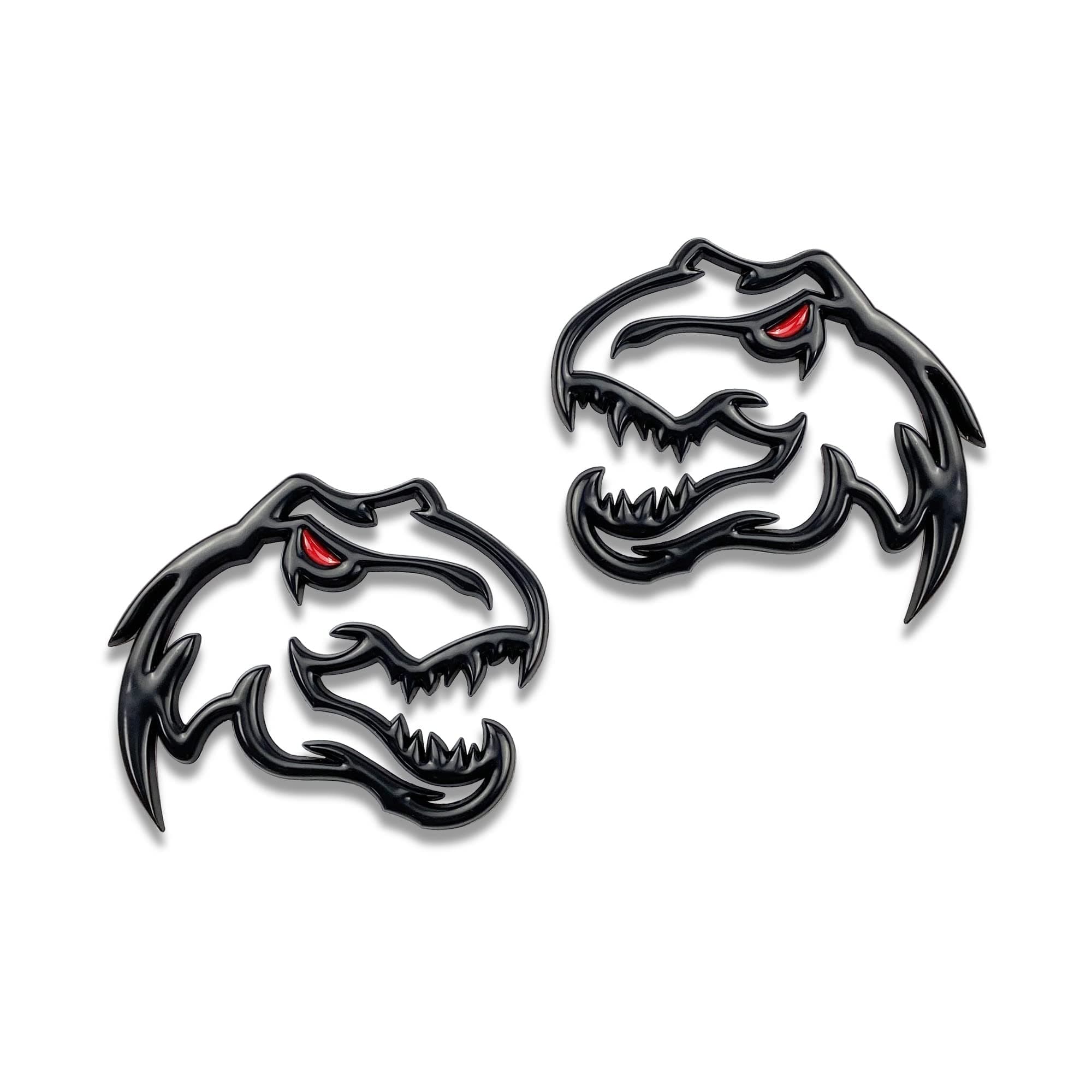 Zhizhong Dinosaur Emblem Fits for Dodge RAM TRX 1500 2500 3500 Charger Challenger ~Stick it Anywhere (A Pair, Redeye)