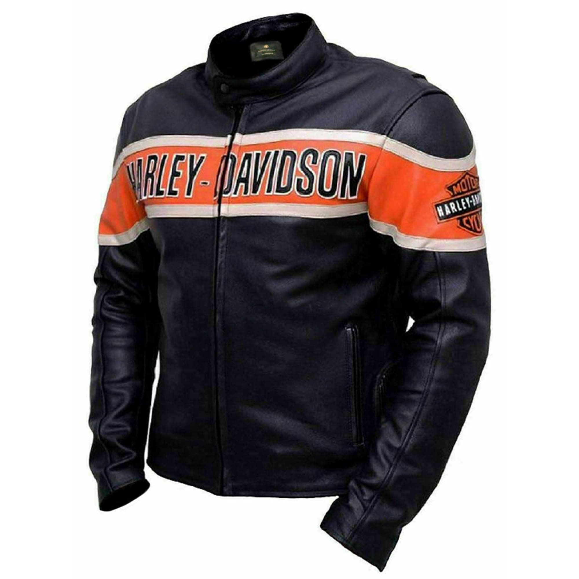 JILDISHMen Victory Lane Motorcycle Jacket – Black Biker Style HD Leather Jacket