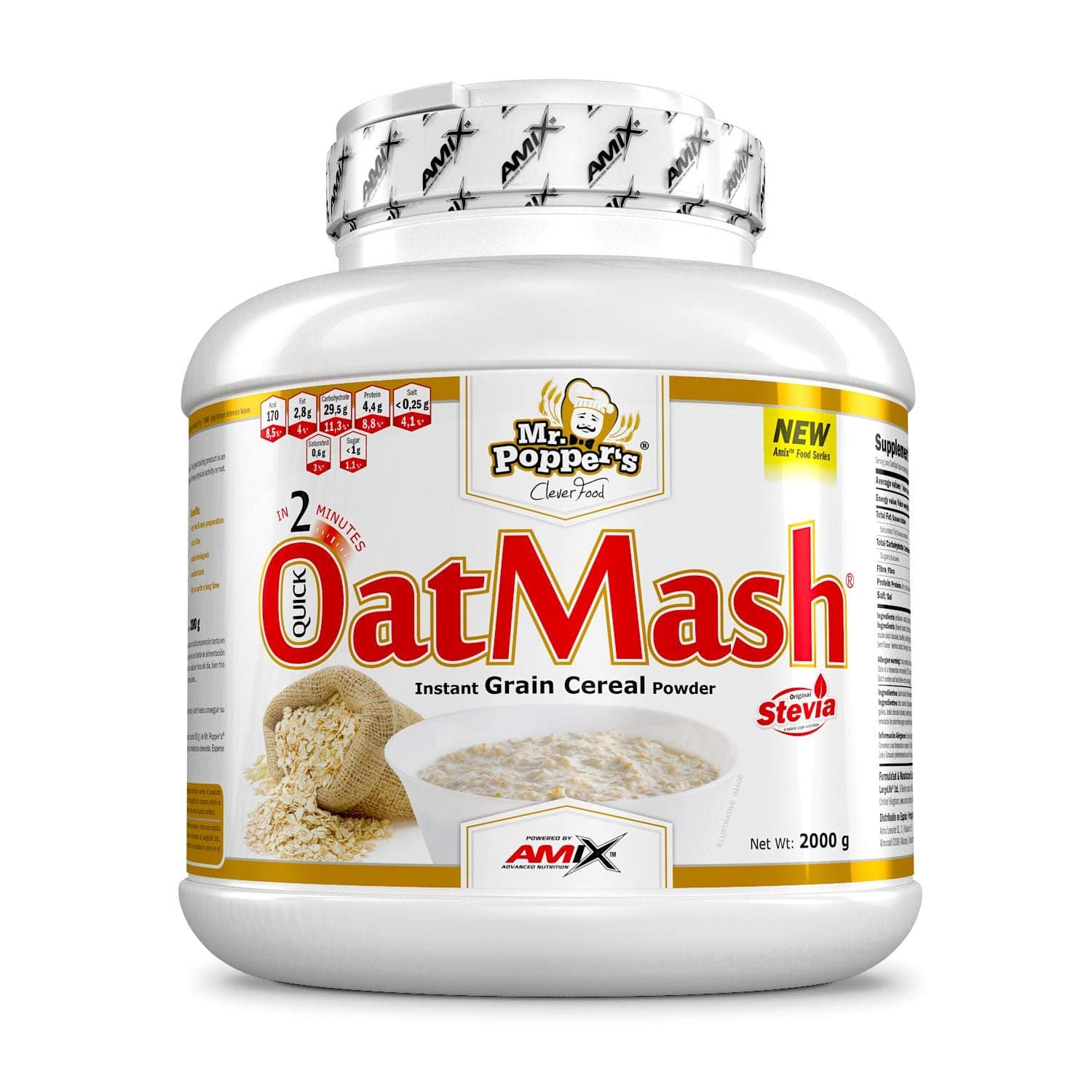 Amix Oatmash-Avena 2 Kg Fresa-Yogurt 2 KG