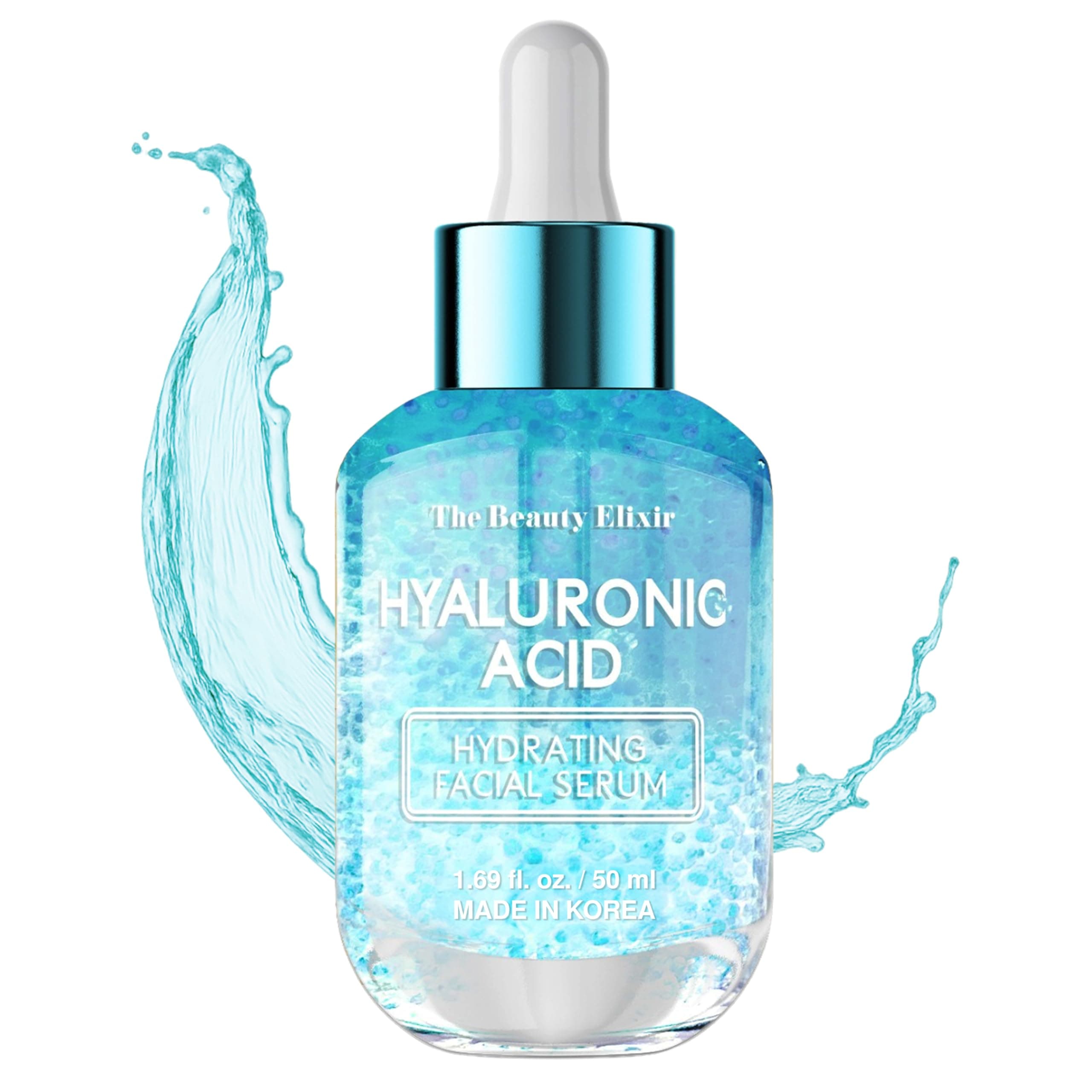 Hyaluronic Acid Anti Aging Facial Serum - Anti Aging, Rejuvenating & Hydrating Face Serum - Reduces Wrinkles & Fine Lines, Evens & Restores Skin Tone - Skin Care Made in Korea - 50mL / 1.69 fl. Oz