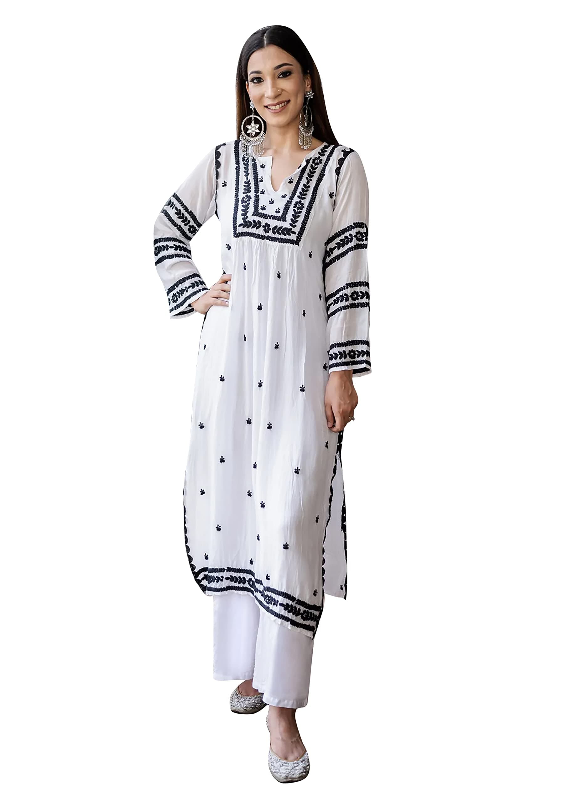 Elina fashionIndian Kurti for Womens With Pant | Printed Rayon Dress Kurtis Kurta For Women Tops Tunics