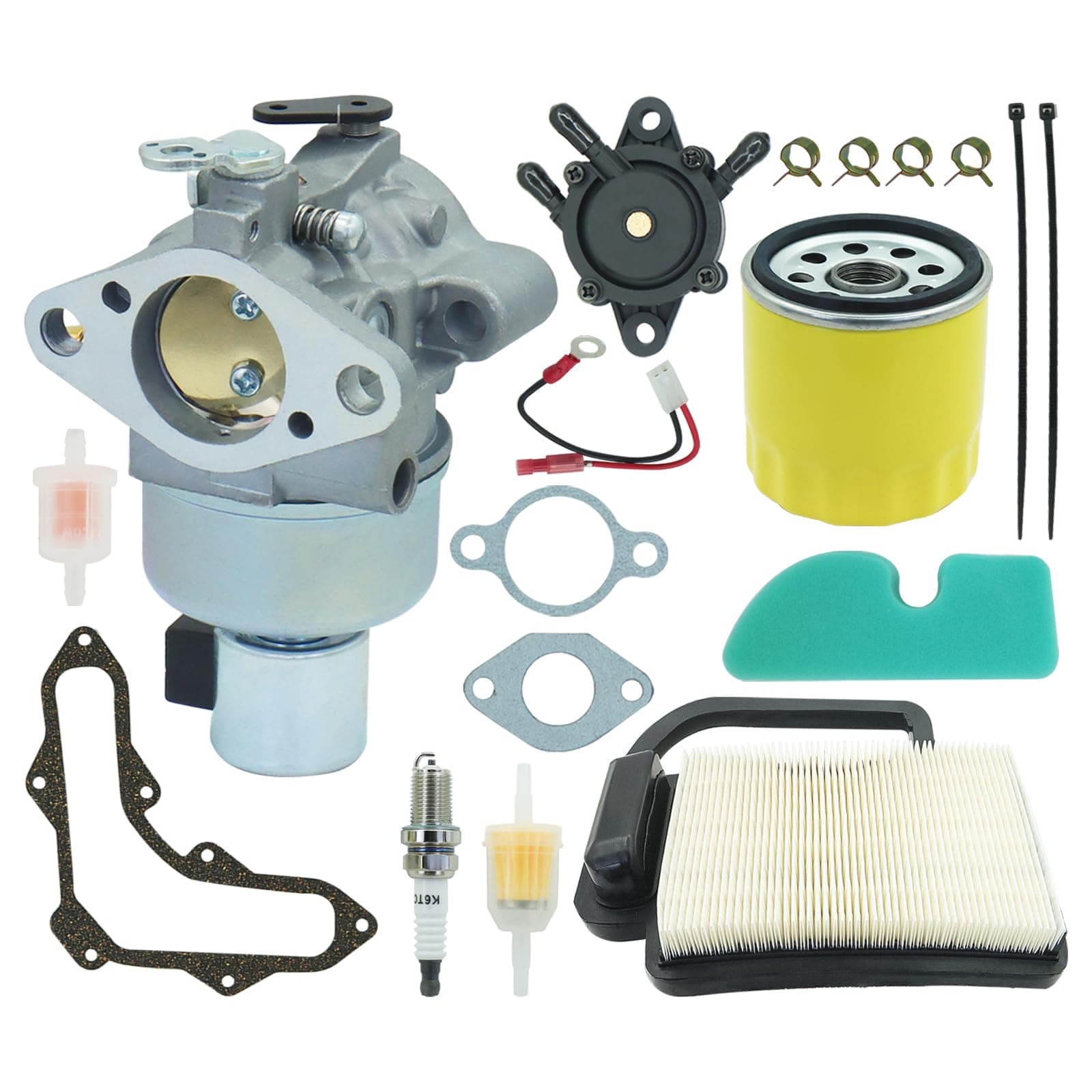 ALRACALL 20 853 33-S Carburetor Replaces for Kohler 2085301-S 20-853-02-S 2085314-S 2085316S 20-853-35S 20-853-40-S 20 853 42-S 20 853 43-S Fits for Courage SV with Fuel Pump Air Cleaner Oil Filter