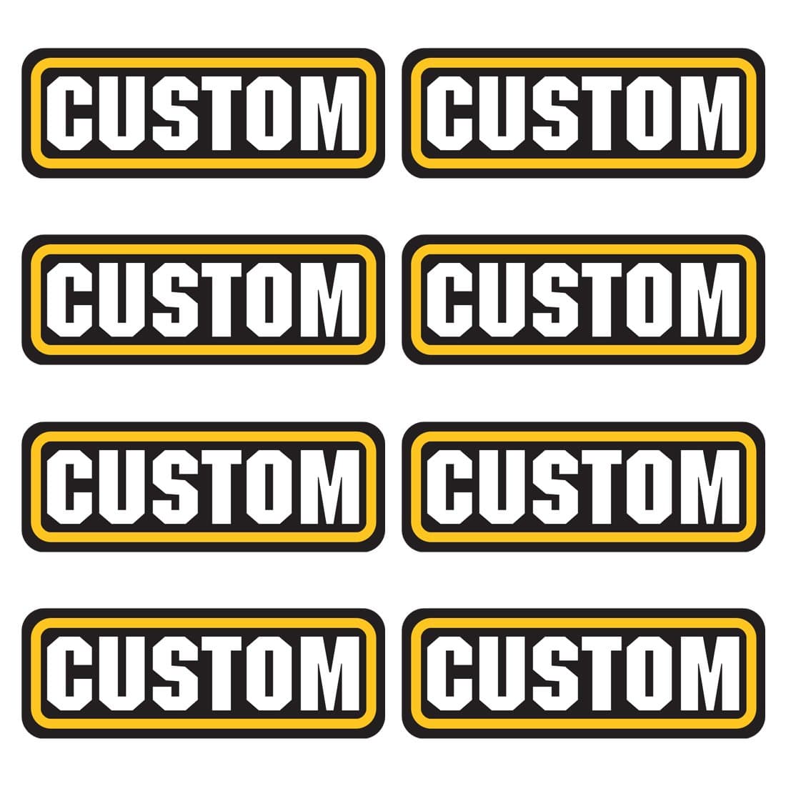 Custom Ammo Stickers for 9mm, 50 Cal, 300 Blackout Accessories - Waterproof Decal Durable Vinyl Labels for Ammo Cans and Boxes - Made in USA (Pack of 8)