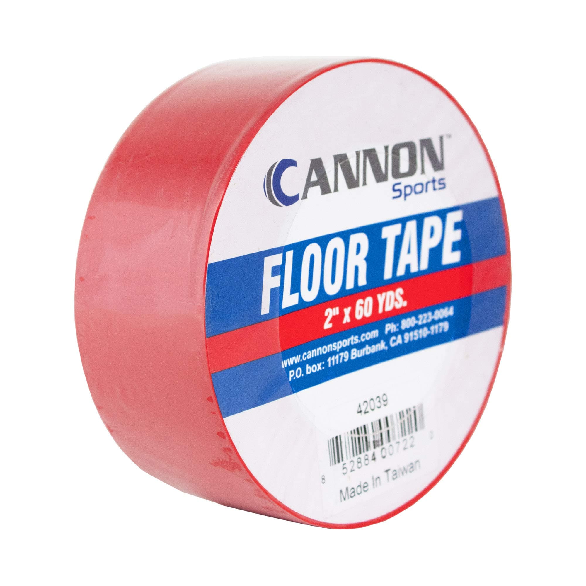 Heavy Duty Vinyl Floor Marking Tape - 2 Inches x 180 Feet - Tough Floor Tape for Marking, Safety, Pickleball Court Lines - Strong Adhesion on Concrete, Wood & Vinyl Surfaces (Red)