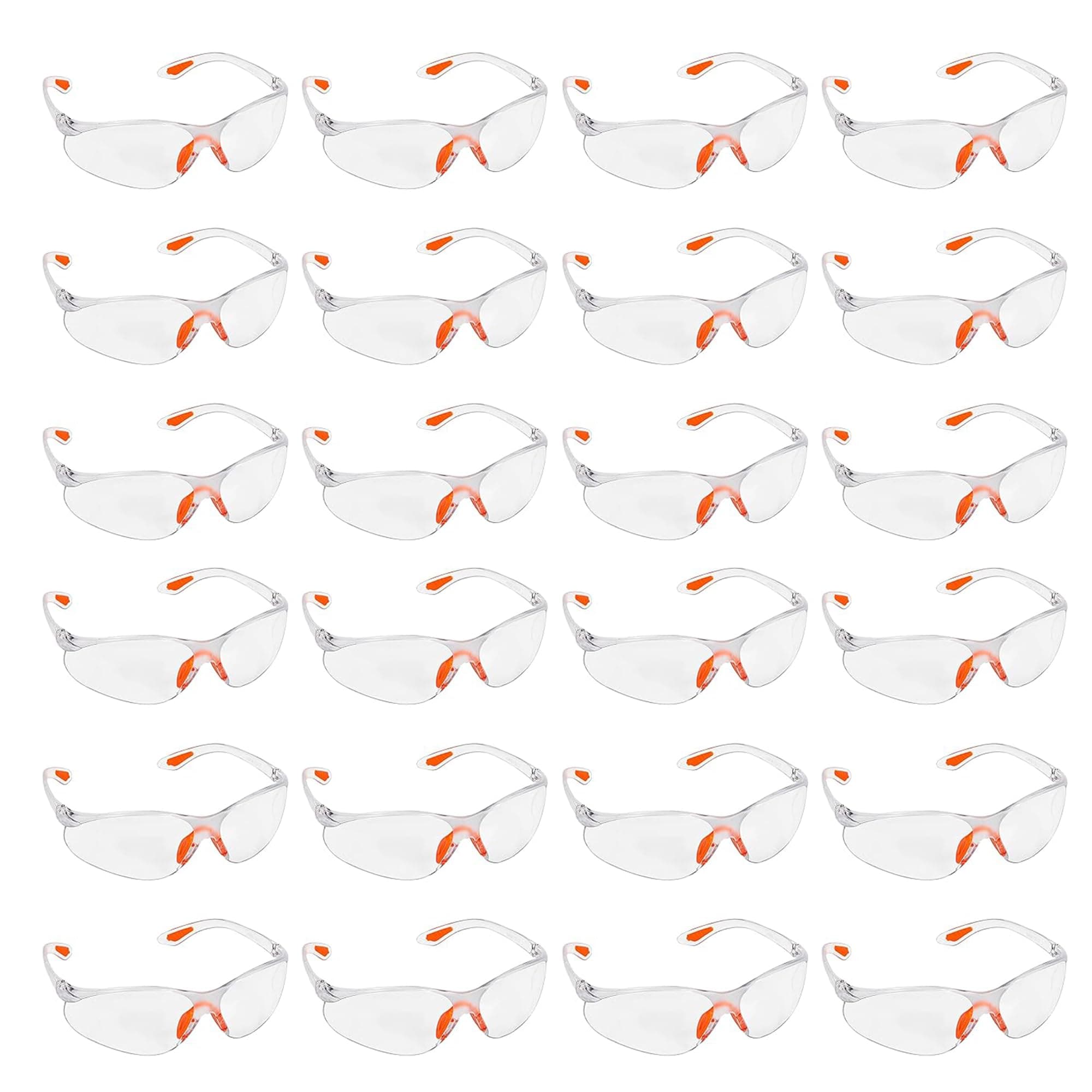 Kurtzy Clear Safety Glasses for Work - Eye Protection Glasses/Safety Goggles for Adults - Anti-Fog Protective Glasses for Work, Squash & Airsoft