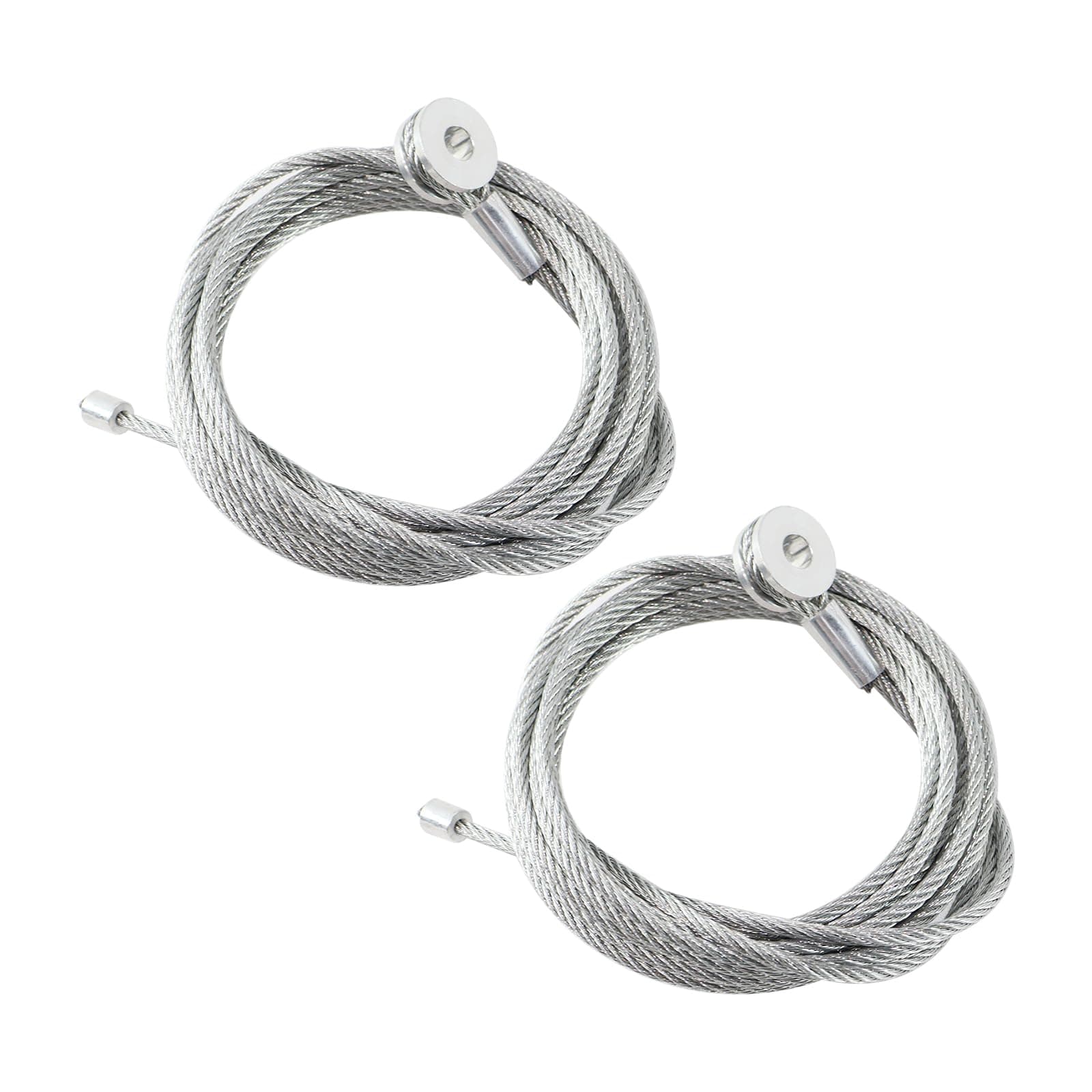 Pair (2) Enclosed Cargo Trailer Ramp Door Cable Replacement Kit Cables 150 Inch,Replacement for CAB1-8CB150