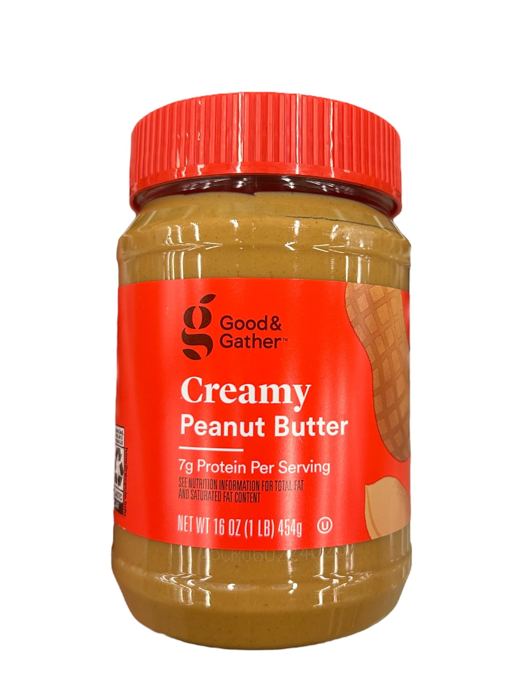 Good and Gather Creamy Peanut Butter, 16 oz (1 lb), 7g Protein Per Serving