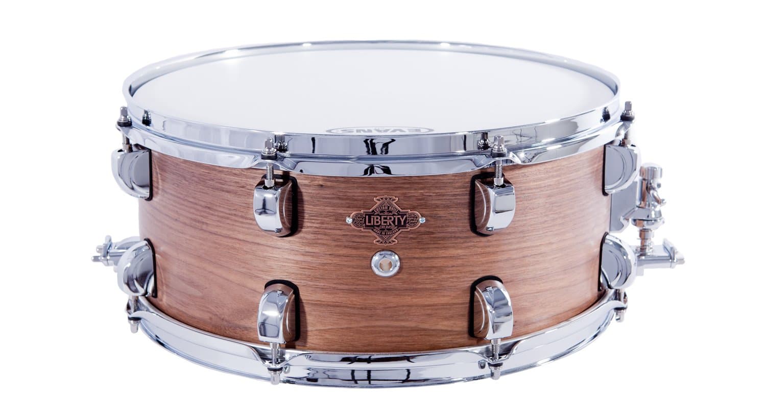 Liberty Drums Natural Series LD-WAL-1565-NT04 15-Inch Snare Drum American, Black Walnut