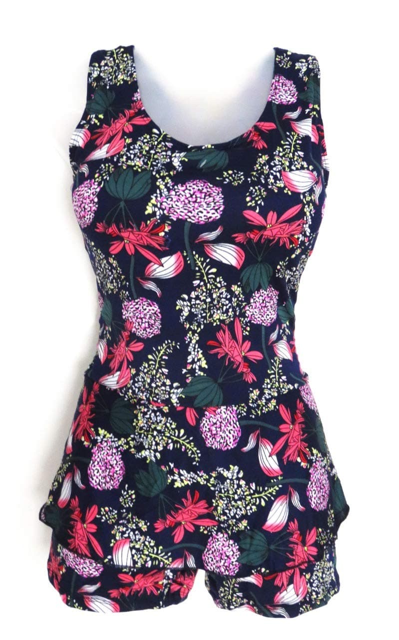 Upsham Swimwear for Women Swimsuit Onepiece with - Multicolour- 3XL, 4XL