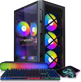 STGAubron Gaming Desktop PC, Intel Core i7 3.4G up to 3.9G, 16G RAM, 512G SSD...