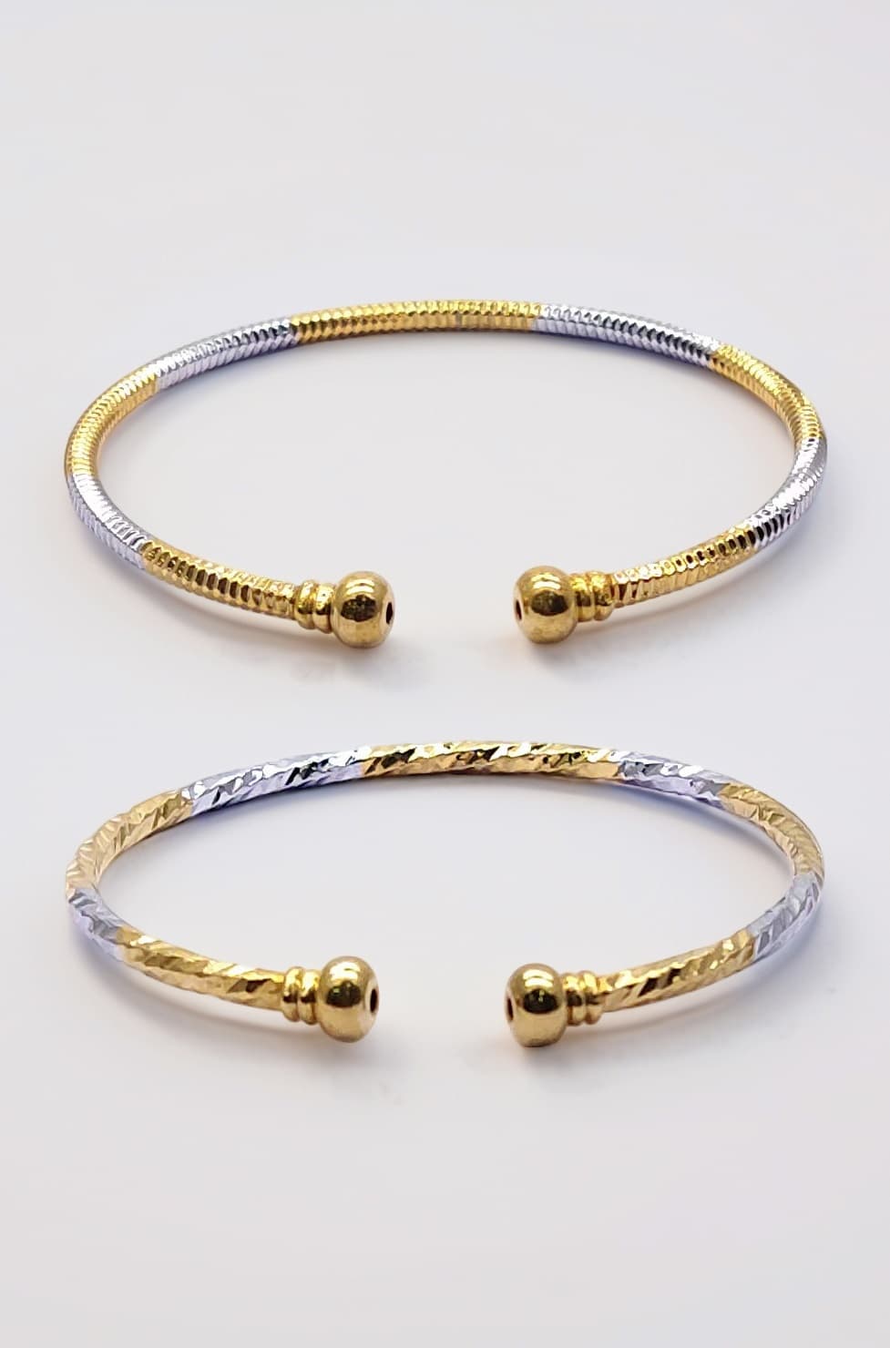 Jewellery for Women Silver and Gold Adjustable Bracelet Combo of Two for Girls and Women