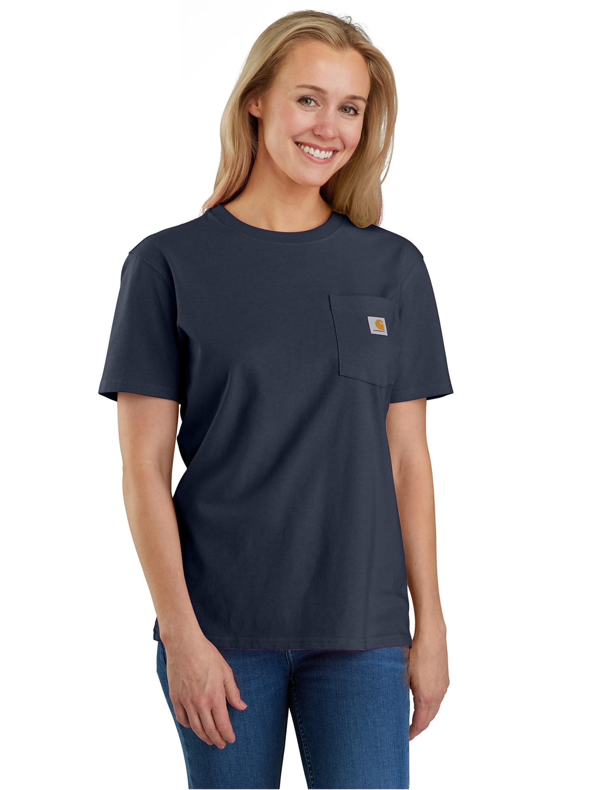 Carhartt Women's K87 Workwear T-Shirt with Pockets Short Sleeve, Regular and Plus Sizes