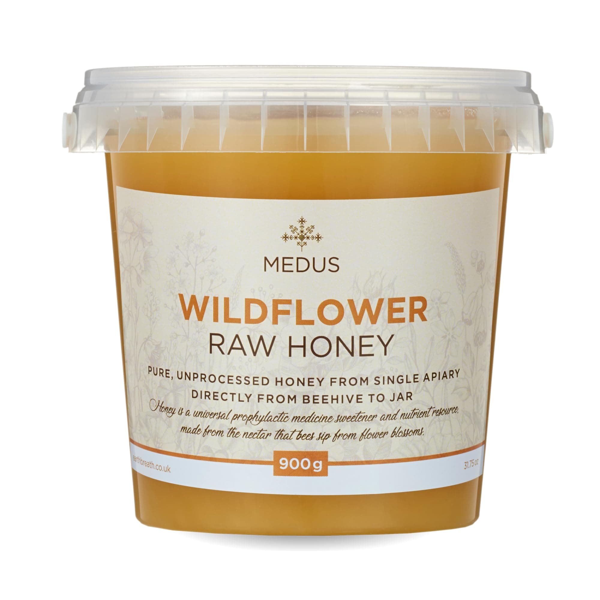 Earthbreath Wildflower Raw Honey 900g – 100% Raw & Natural – Sustainably Harvested – Rich in Natural Goodness – No Artificial Additives