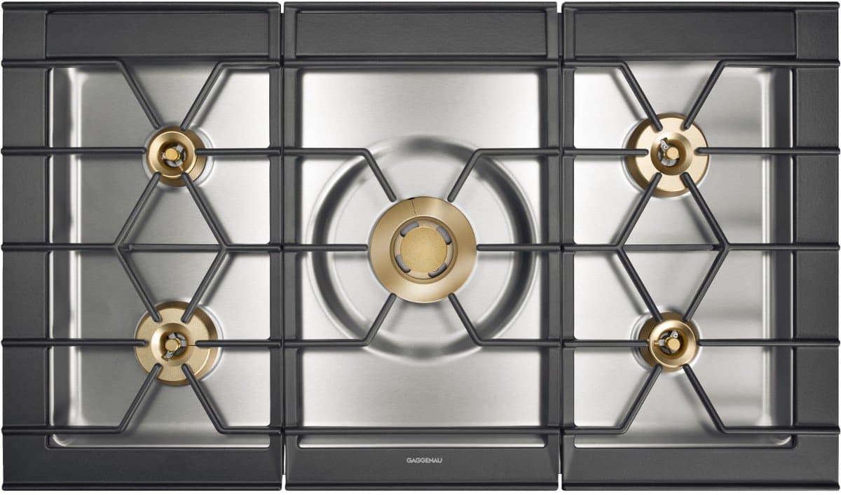 Gaggenau Gas hob CG 492 111F steel finish 100 cm
