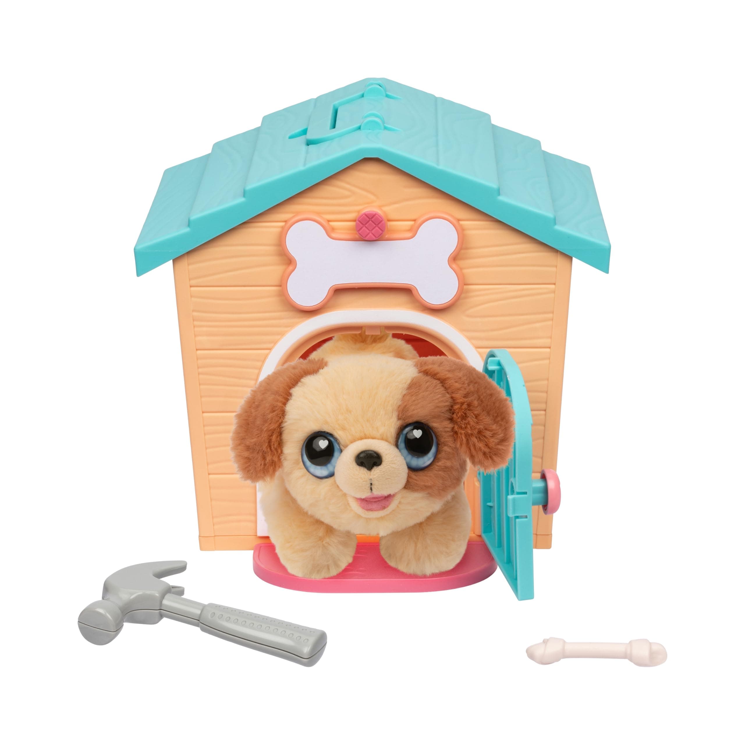 Little Live Pets My Puppy's Home Mini - Teal & Orange Home | Plush & Dog House PlaysetBuild a Puppy House, Name Your Puppy and Surprise!