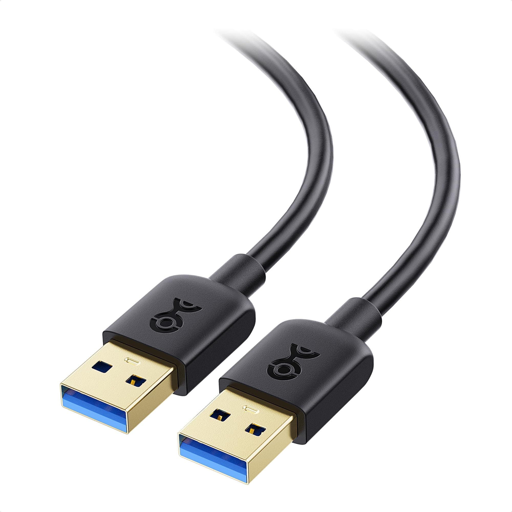 5Gbps USB 3.0 Cable - 6ft, Male to Male USBA to USBA Cable, USB Cord, Black