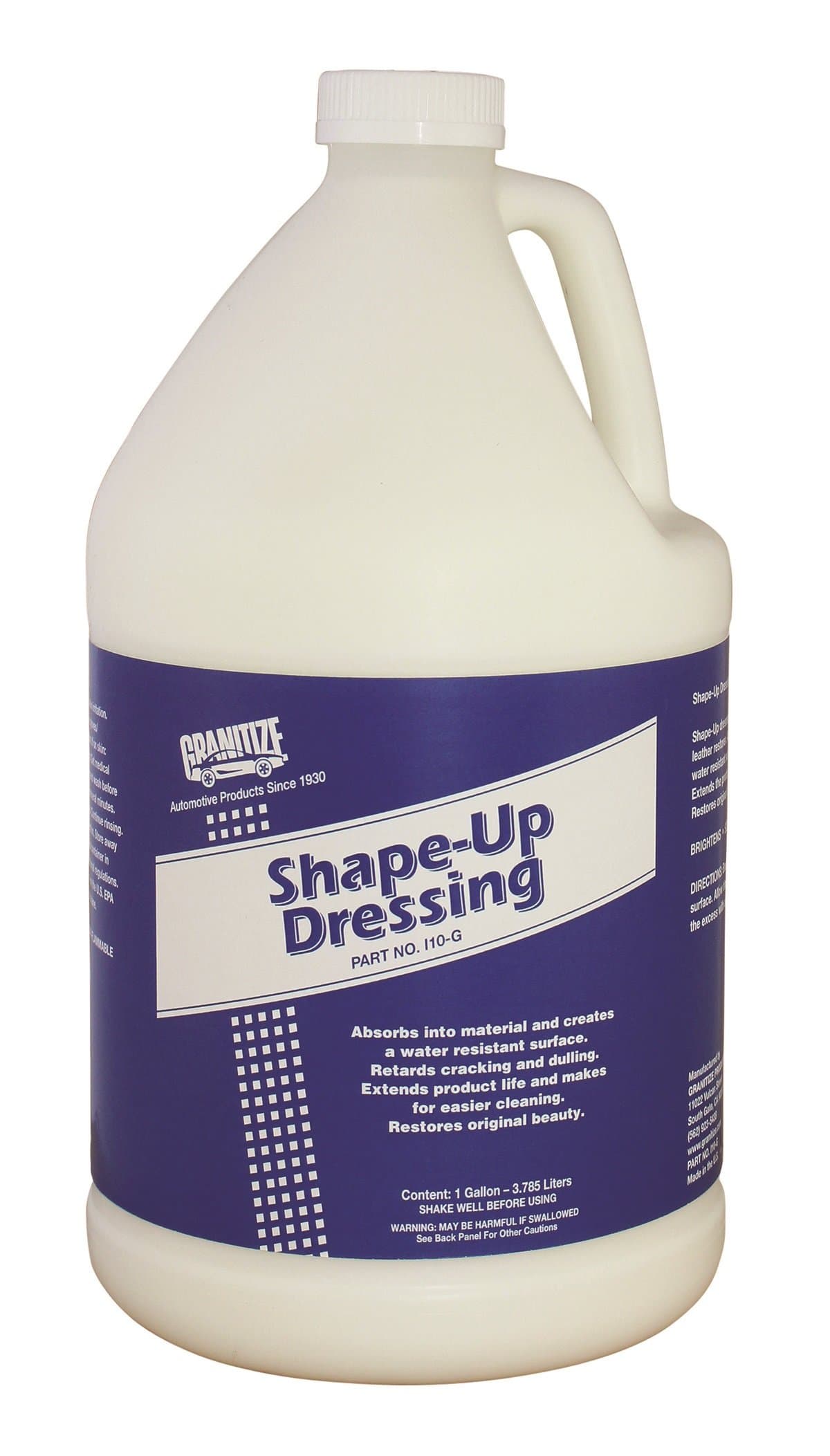 Granitize I-10 Auto Shape Up Rubber-Plastic-Vinyl Dressing - 1 Gallon