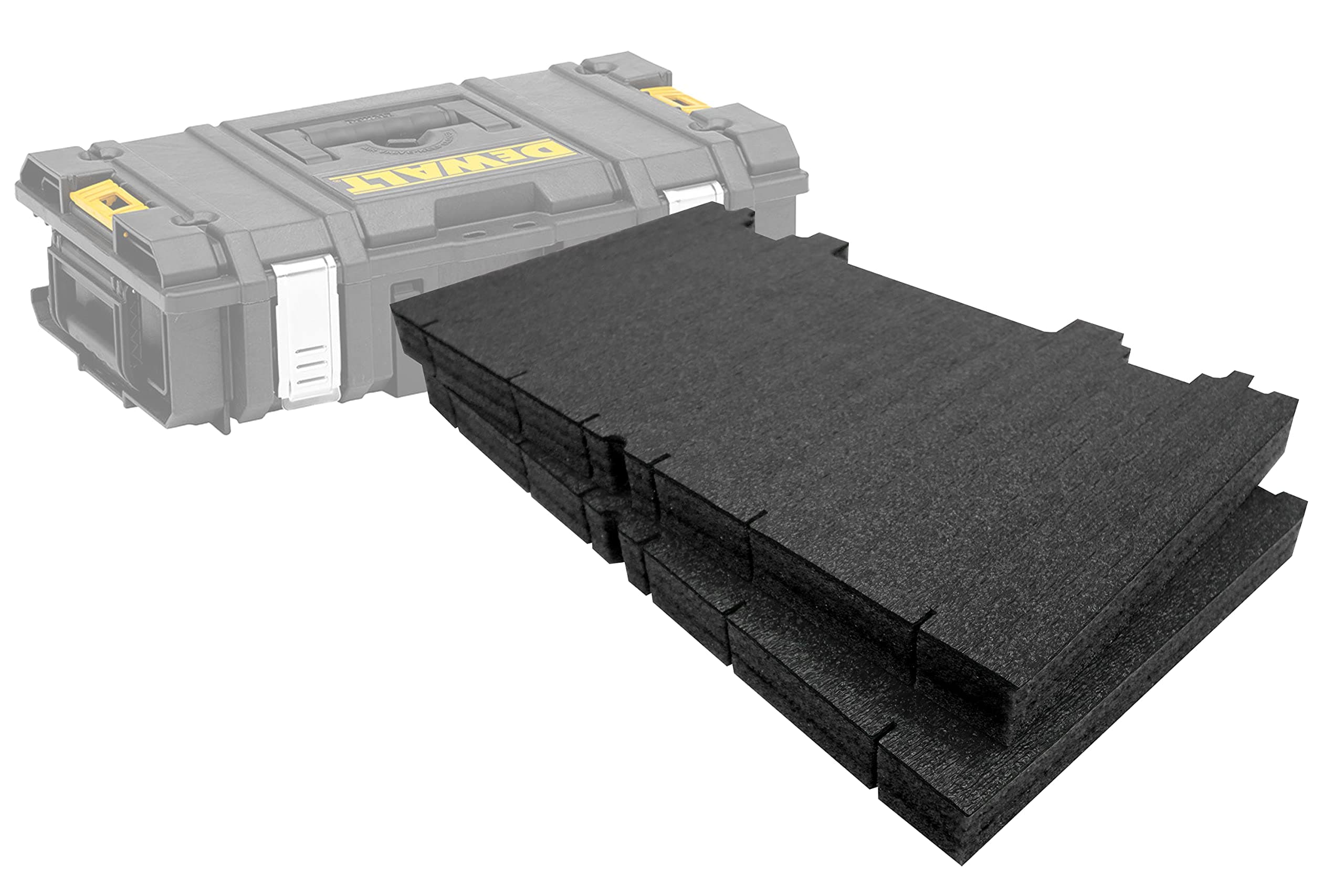 Shadow Foam Inserts – Toughsystem DS150 Insert [Black 30mm Twin Pack] Customisable Foam for DeWalt Toughsystem Toolboxes | Ideal for Lean, 5S, Kaizen & Custom Organisers