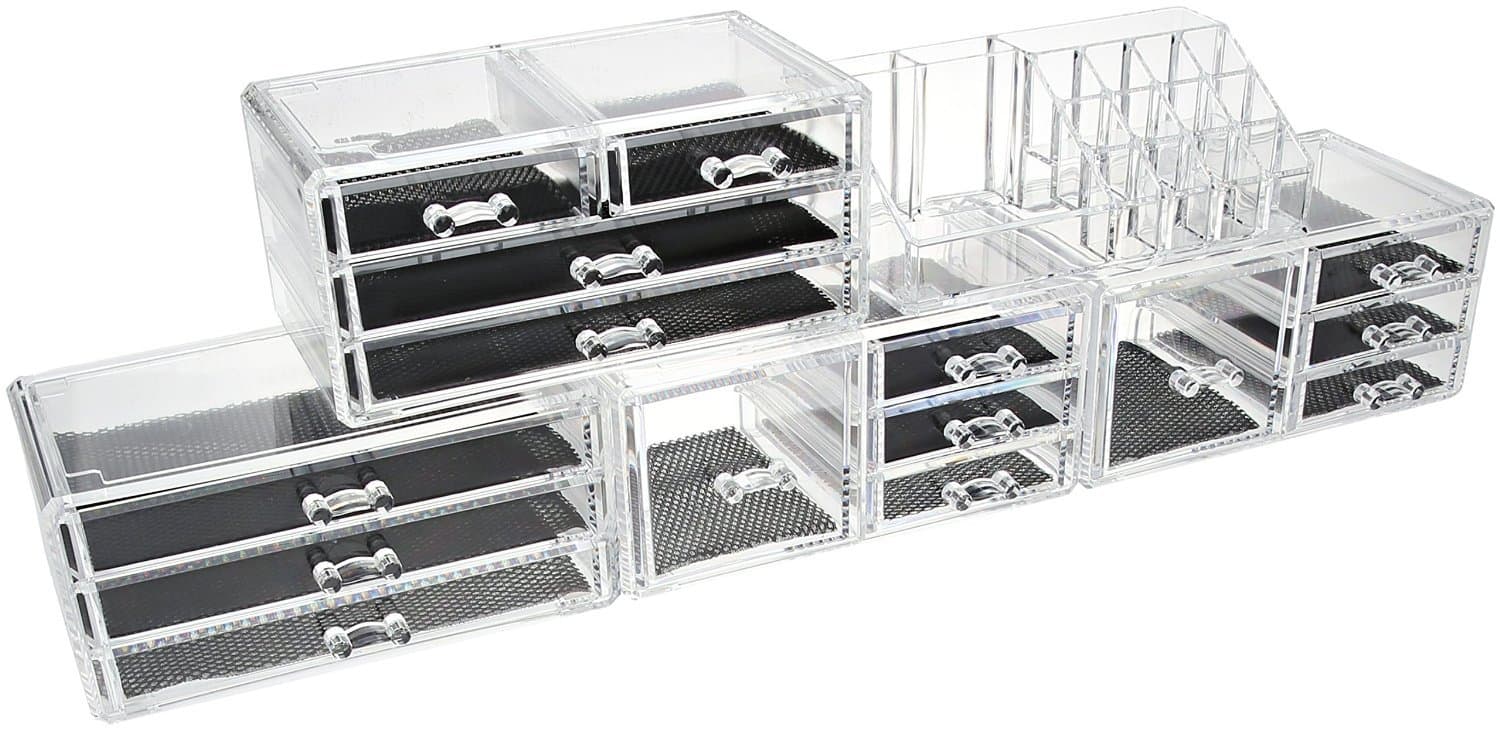 Unique Home Acrylic Jewelry & Cosmetic Storage Makeup Organizer