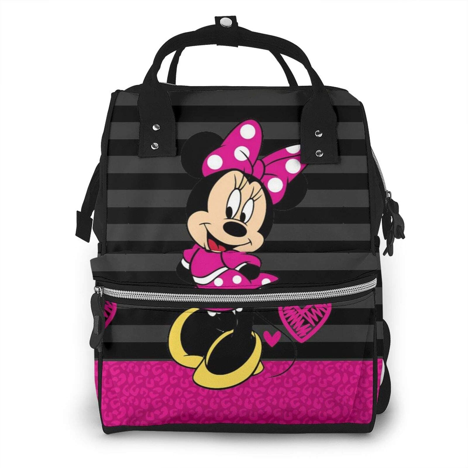 Diaper Bag Backpack - Cute Minnie Mouse Multifunction Waterproof Travel Backpack Maternity Baby Nappy Changing Bags