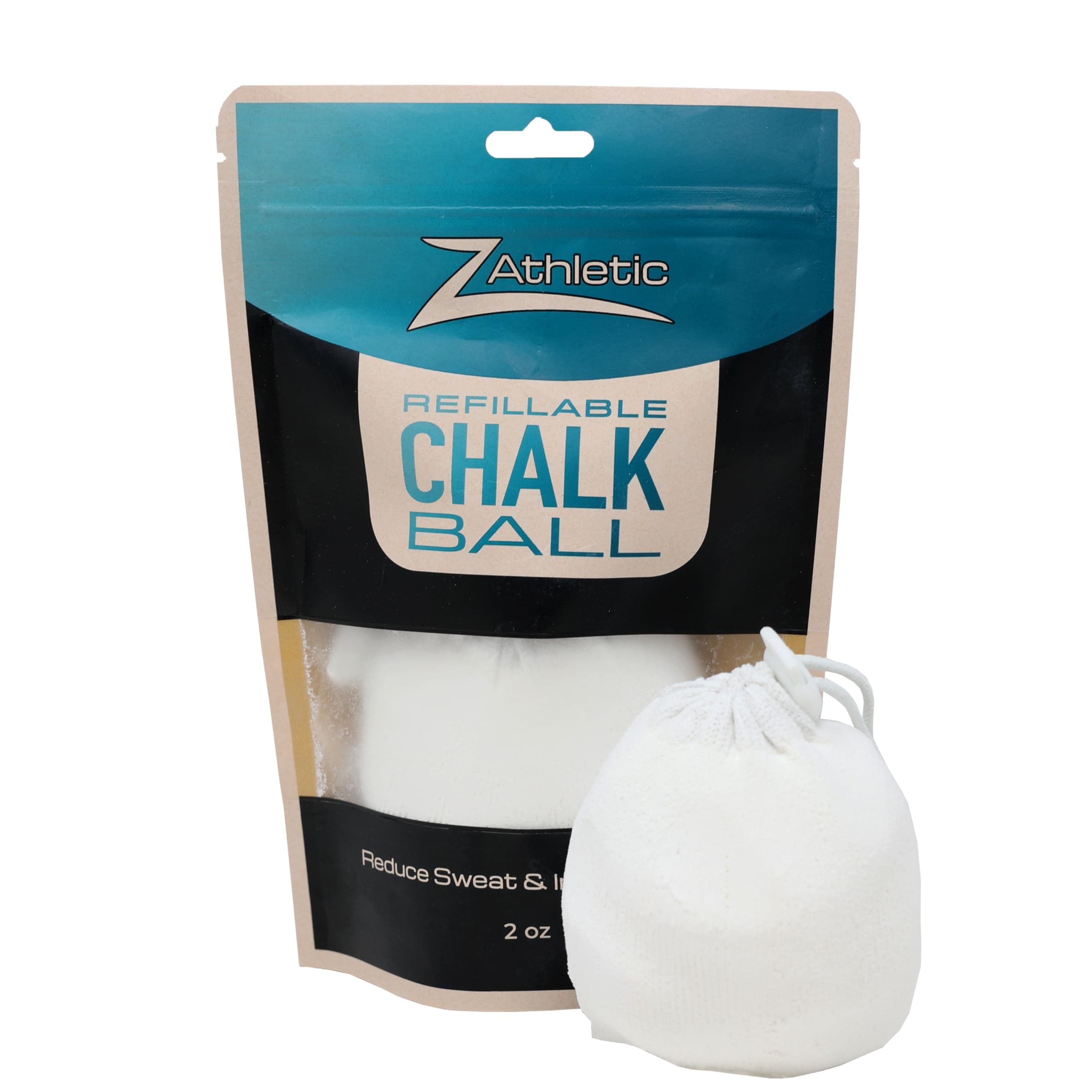 Z-Athletic Chalk Ball for Gymnastics, Climbing, and Weight Lifting