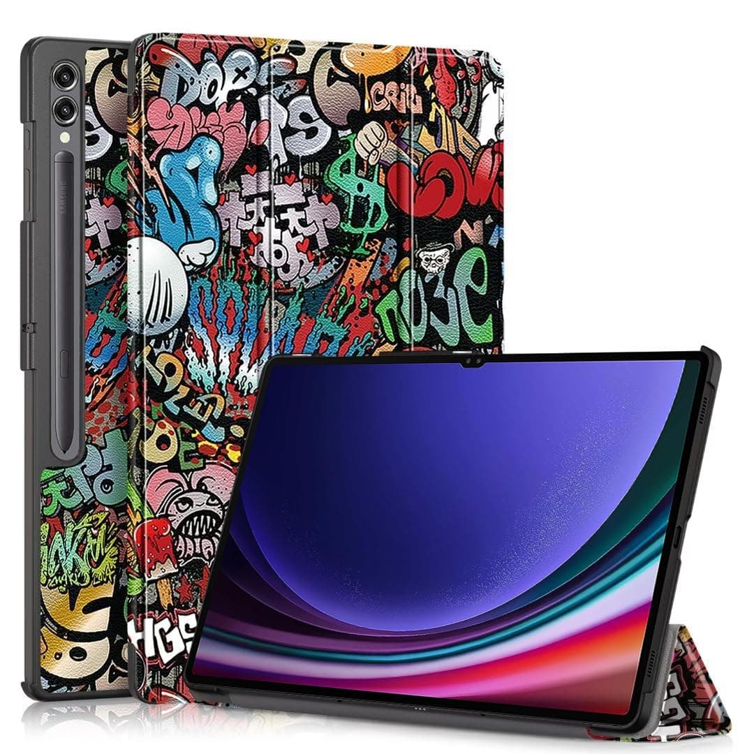 ProElite Cover for Samsung Galaxy Tab S9 Ultra/S10 Ultra Cover Case, Smart Trifold Flip case Cover for Samsung Galaxy Tab S9 Ultra/S10 Ultra 14.6 inch Support S Pen Magnetic Attachment, Hippy