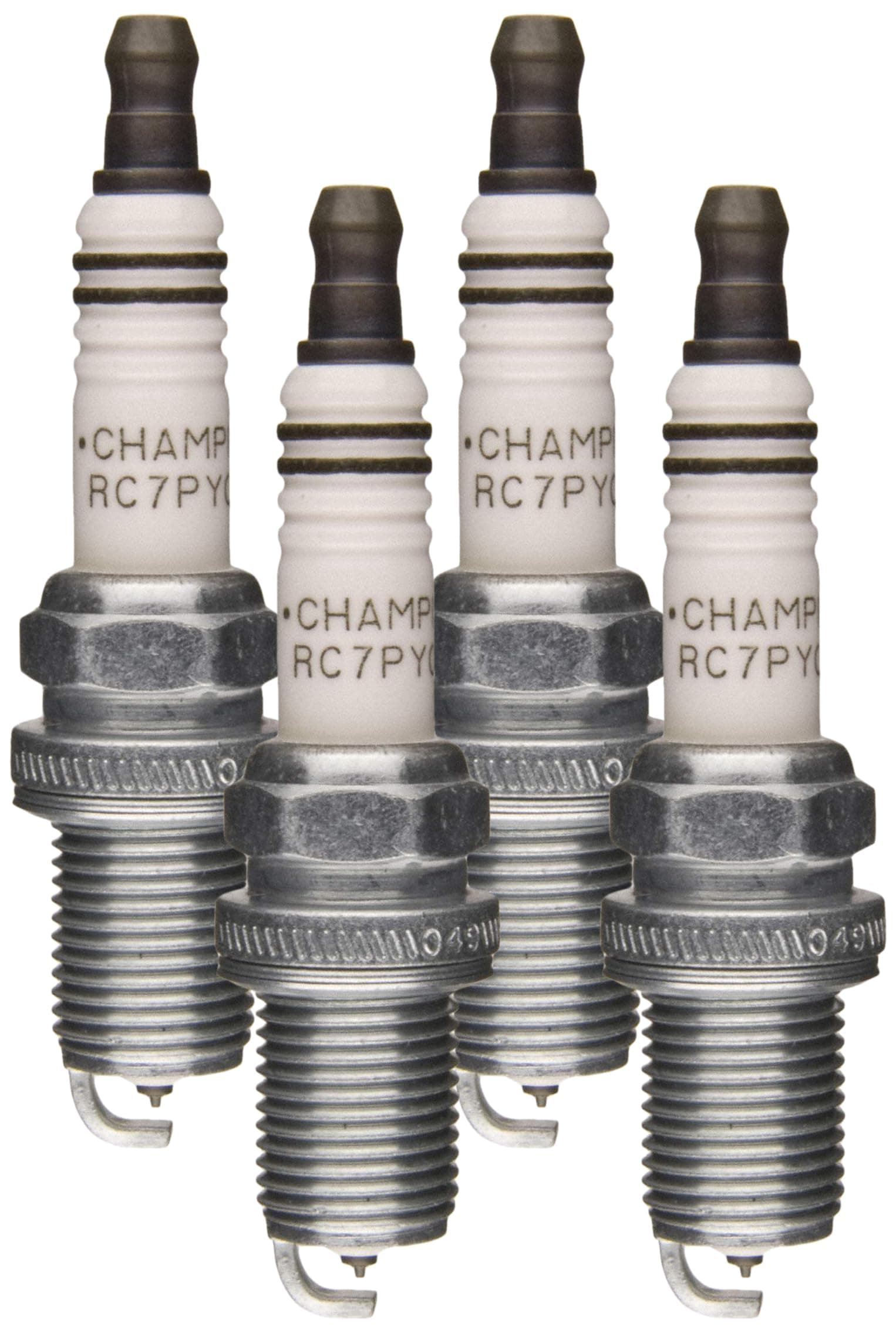 Champion Platinum Power 3340 Spark Plug (Carton of 1) - RC7PYCB4 for 1990-2011 Honda Civic and Jeep Grand Cherokee (Pack of 4)