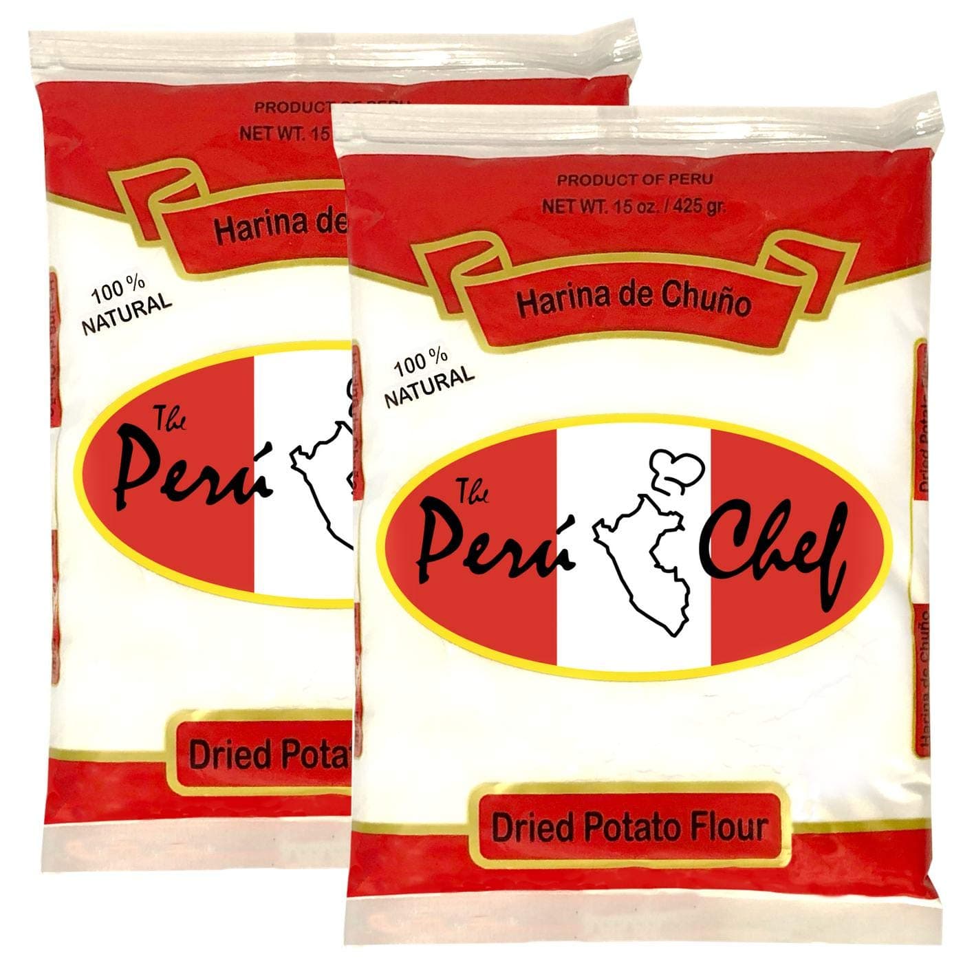 Peru Chef Harina de Chuno / Dried Potato Flour 15oz 2 Pack