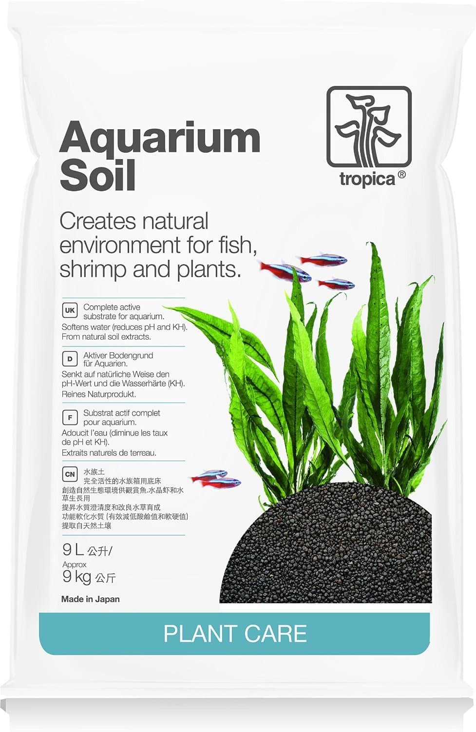 Plant Growth Aquarium Health Soil Substrate, 9 Litre