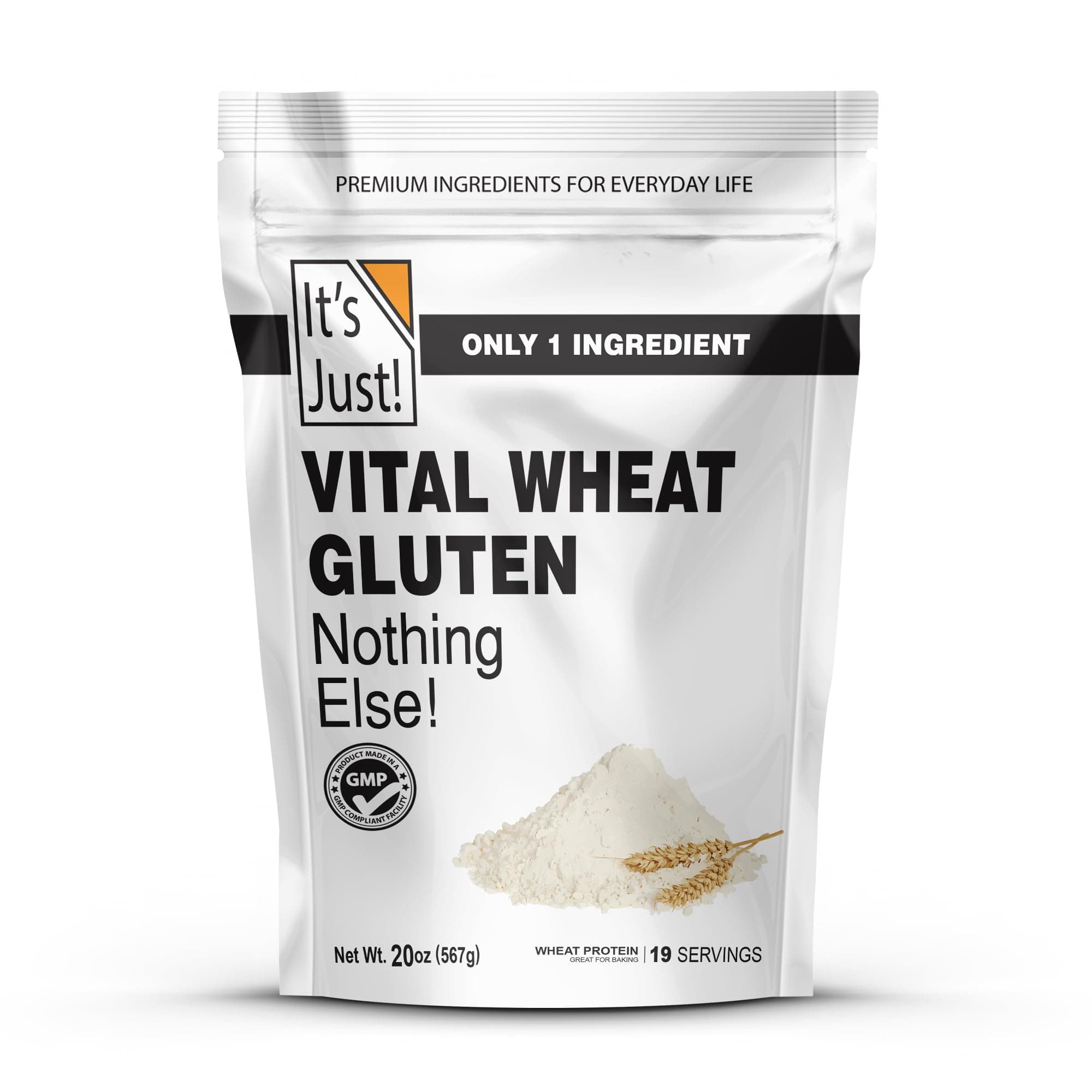 Vital Wheat Gluten Flour - High Protein, Vegan, Low Carb, Keto Friendly - 20 oz