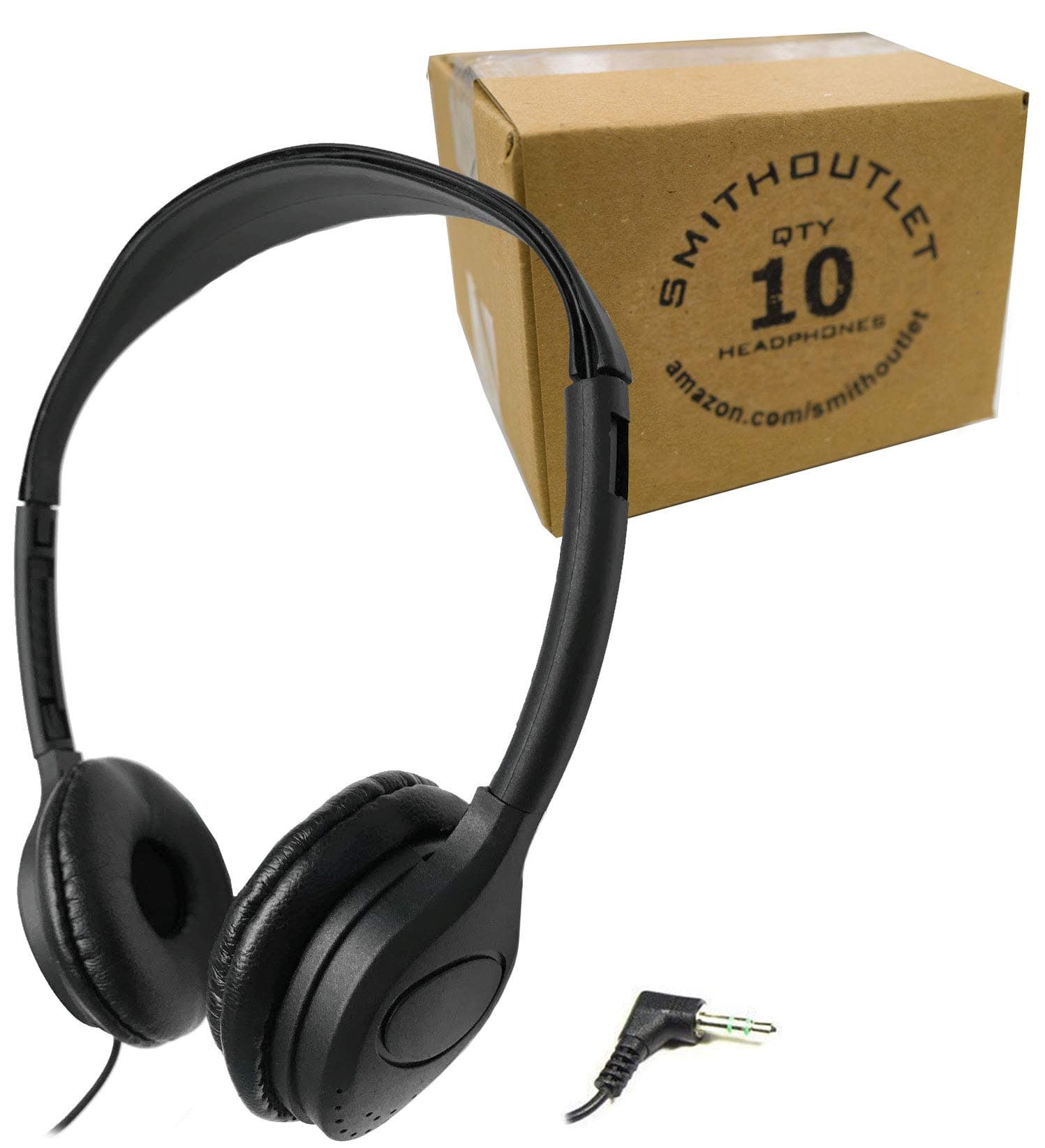 SmithOutlet10 Pack Over The Head Low Cost Headphones
