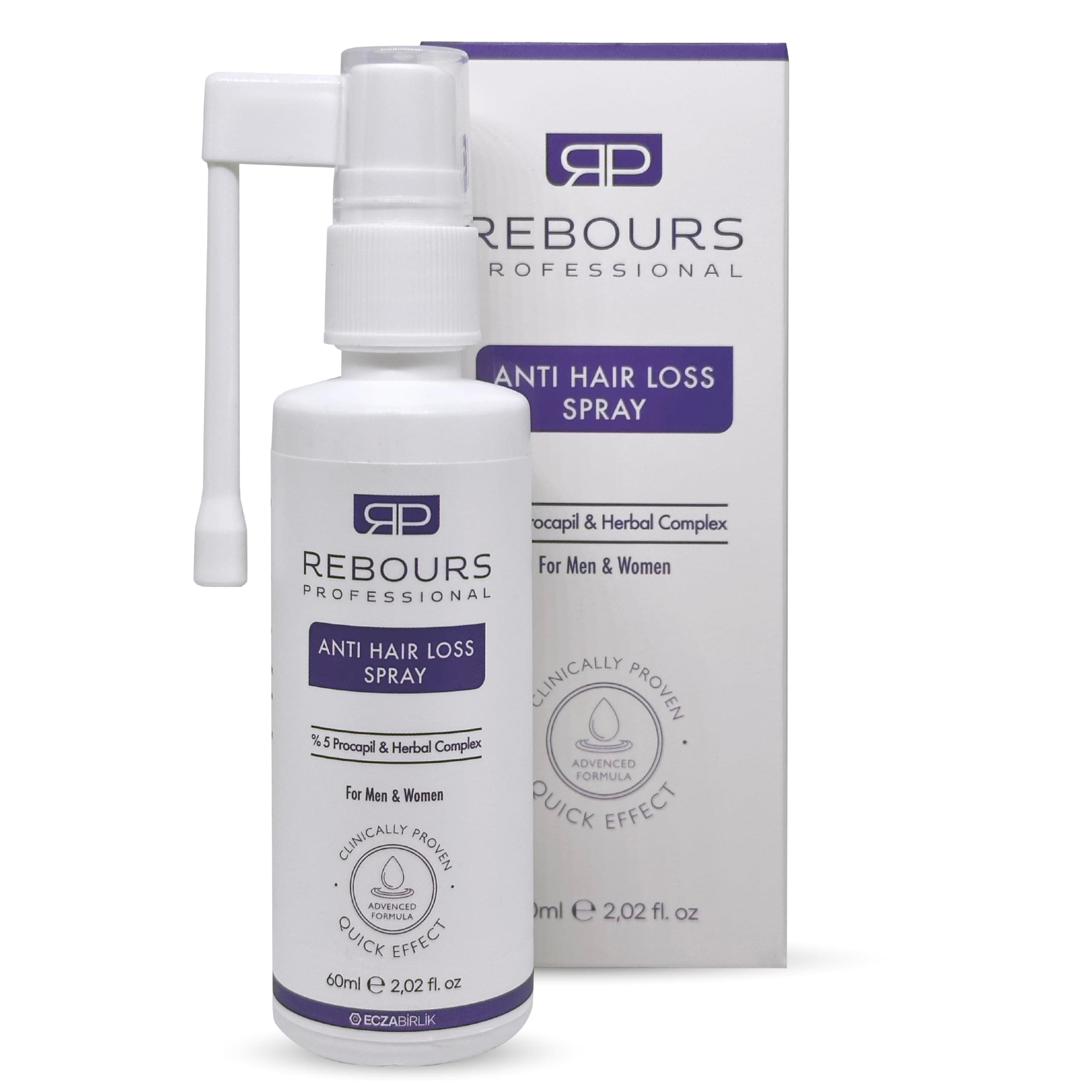 Hair Regrowth Treatment with 5% Procapil – Anti Hair Loss & Hair Growth Spray for Stronger, Fuller Hair – Residue-Free Formula – Suitable for All Hair Types (Pack of 1)