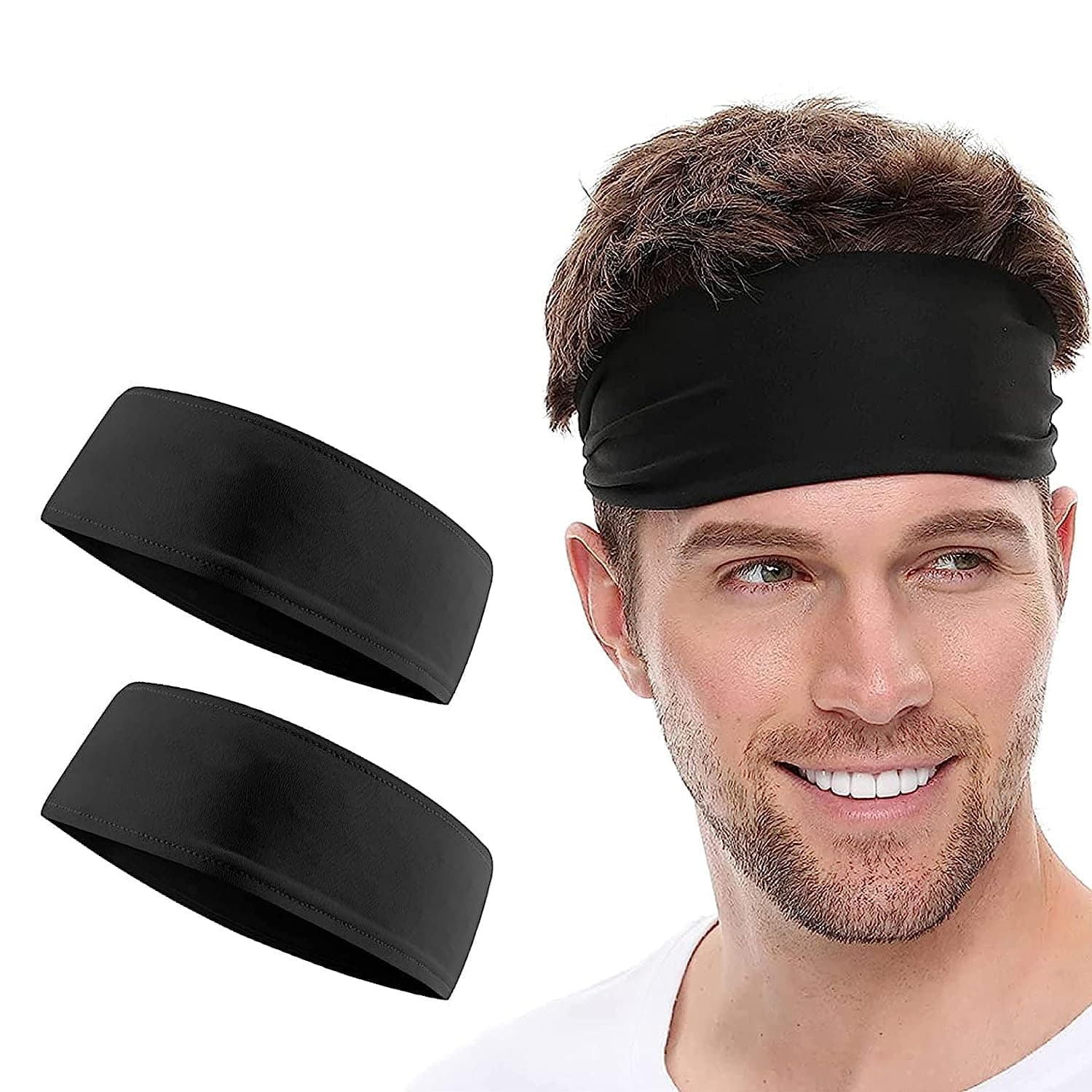 Boldfit head and neck support strapless - Black - Pack of 2