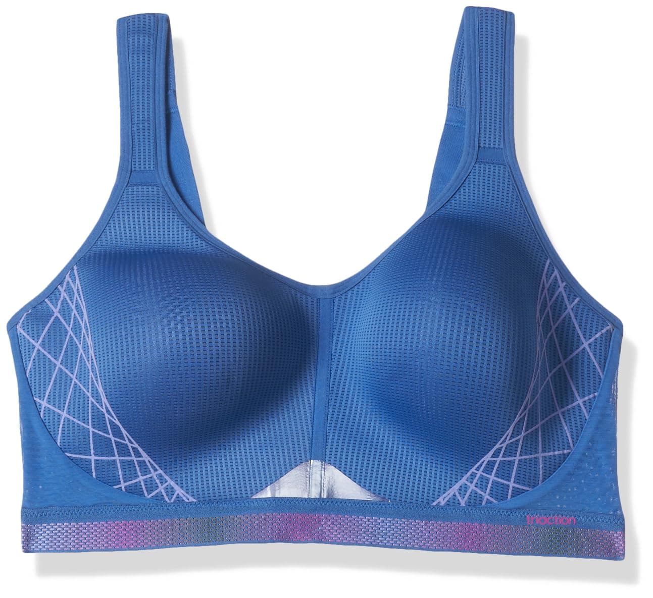TriumphInternational Women's Padded | Wireless | 110I596 Triaction Cardio Cloud 34D Blue Sports Bra | Pack of 1