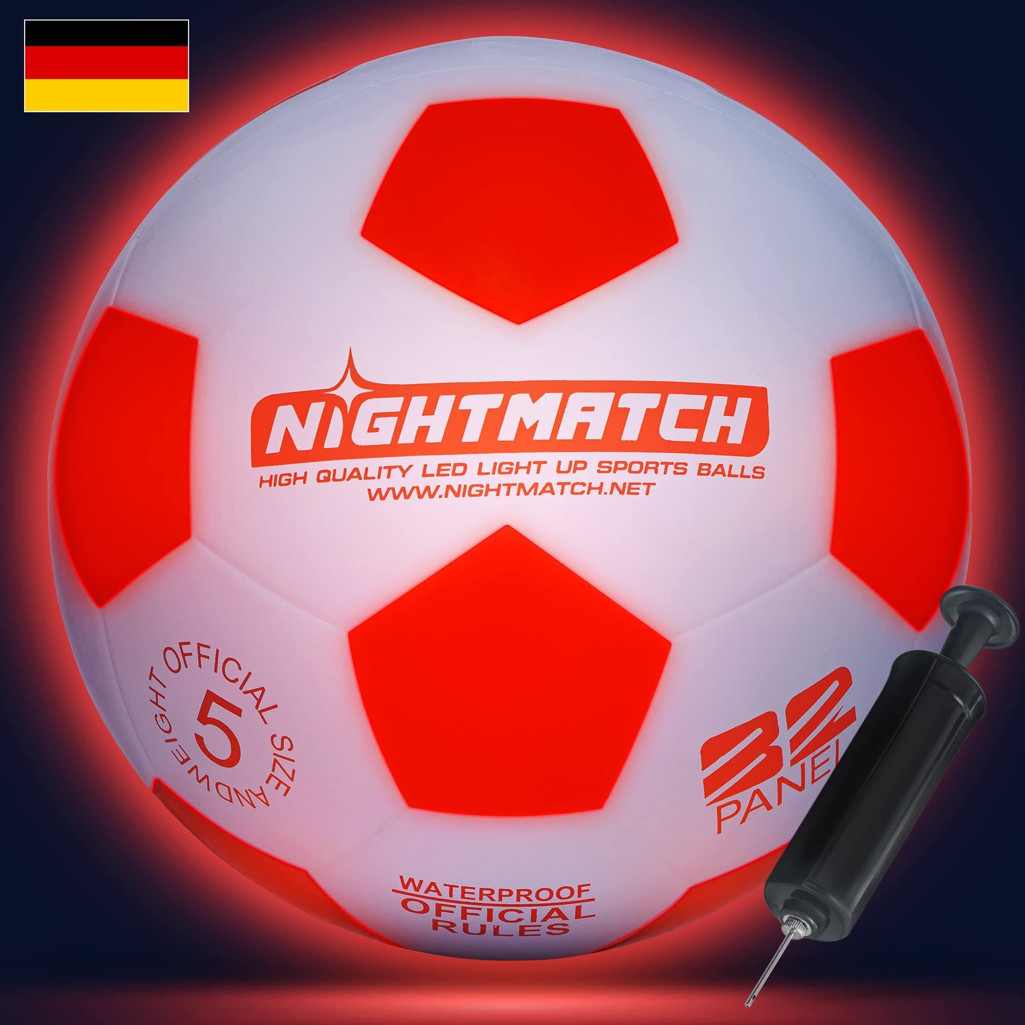 Luminous football white