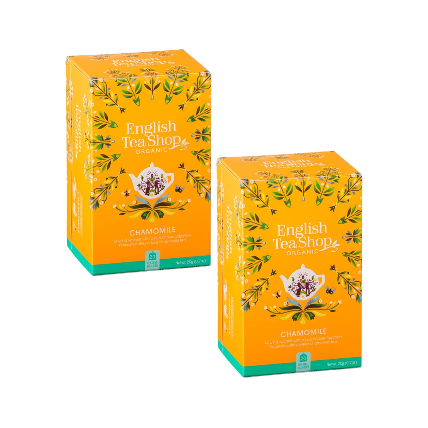 English Tea ShopOrganic Chamomile Tea | 100% Organic Chamomile | 20 Teabags | 20g