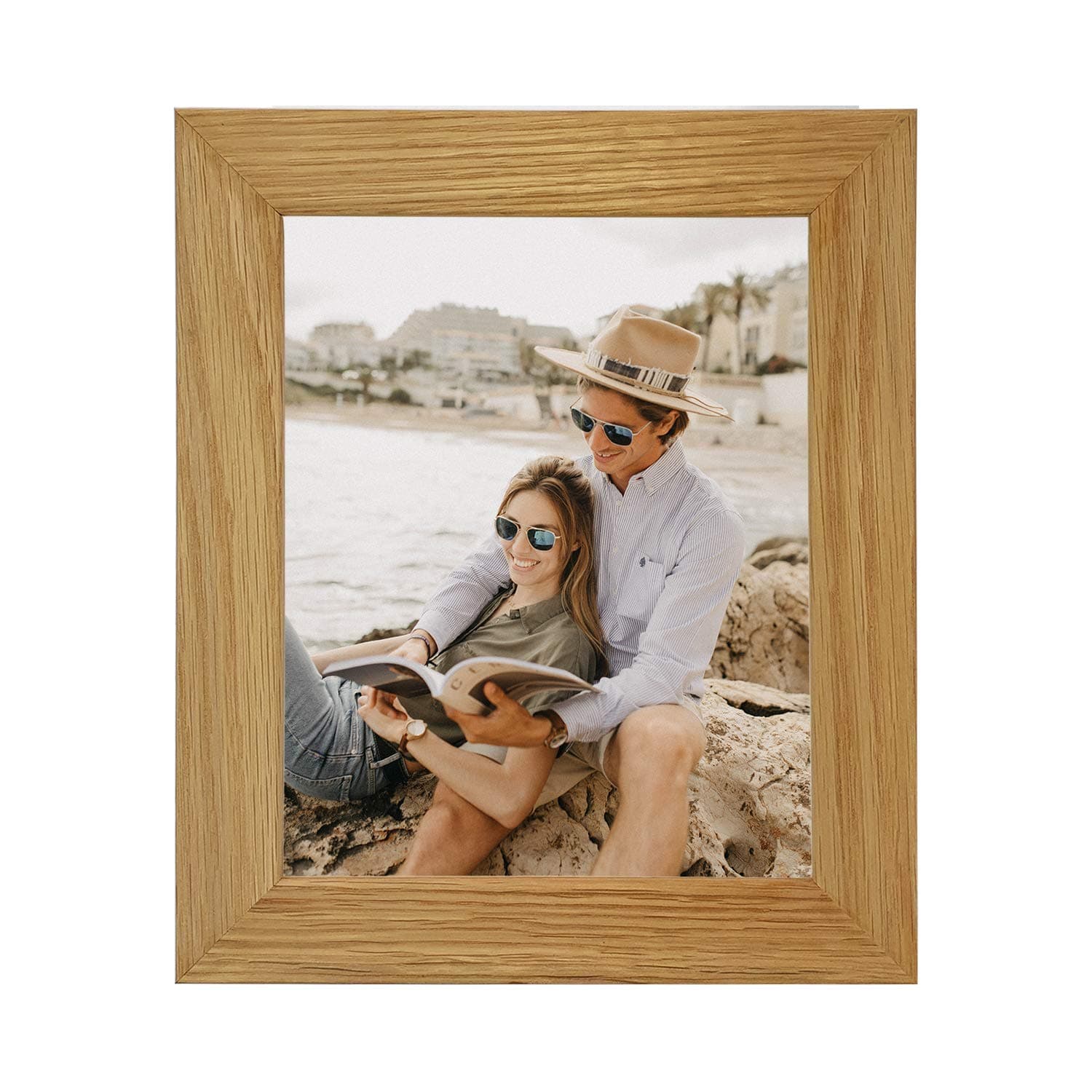 Tailored Frames "Real Solid Natural Oak Wood Picture Photo and Poster Frames, (6"" x 4"")"