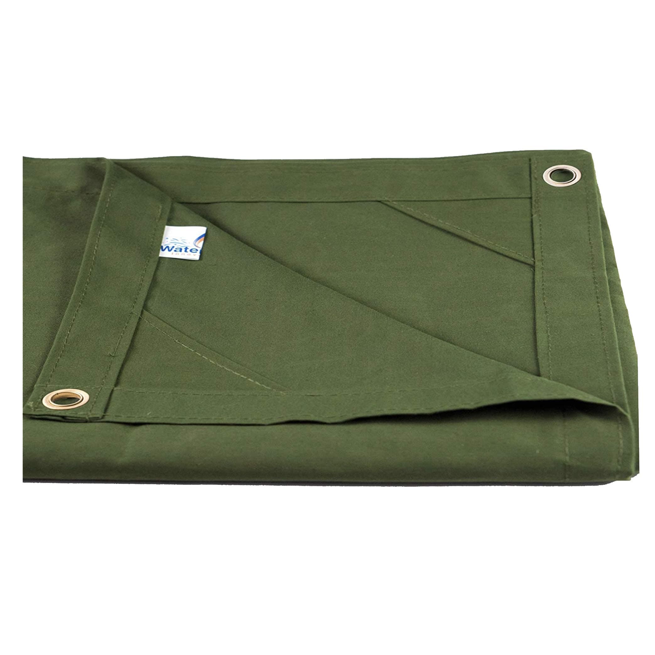 Watershed Innovations HydraTarp Canvas 12 Ft. X 16 Ft. Olive Drab Tarp - 10oz Weight